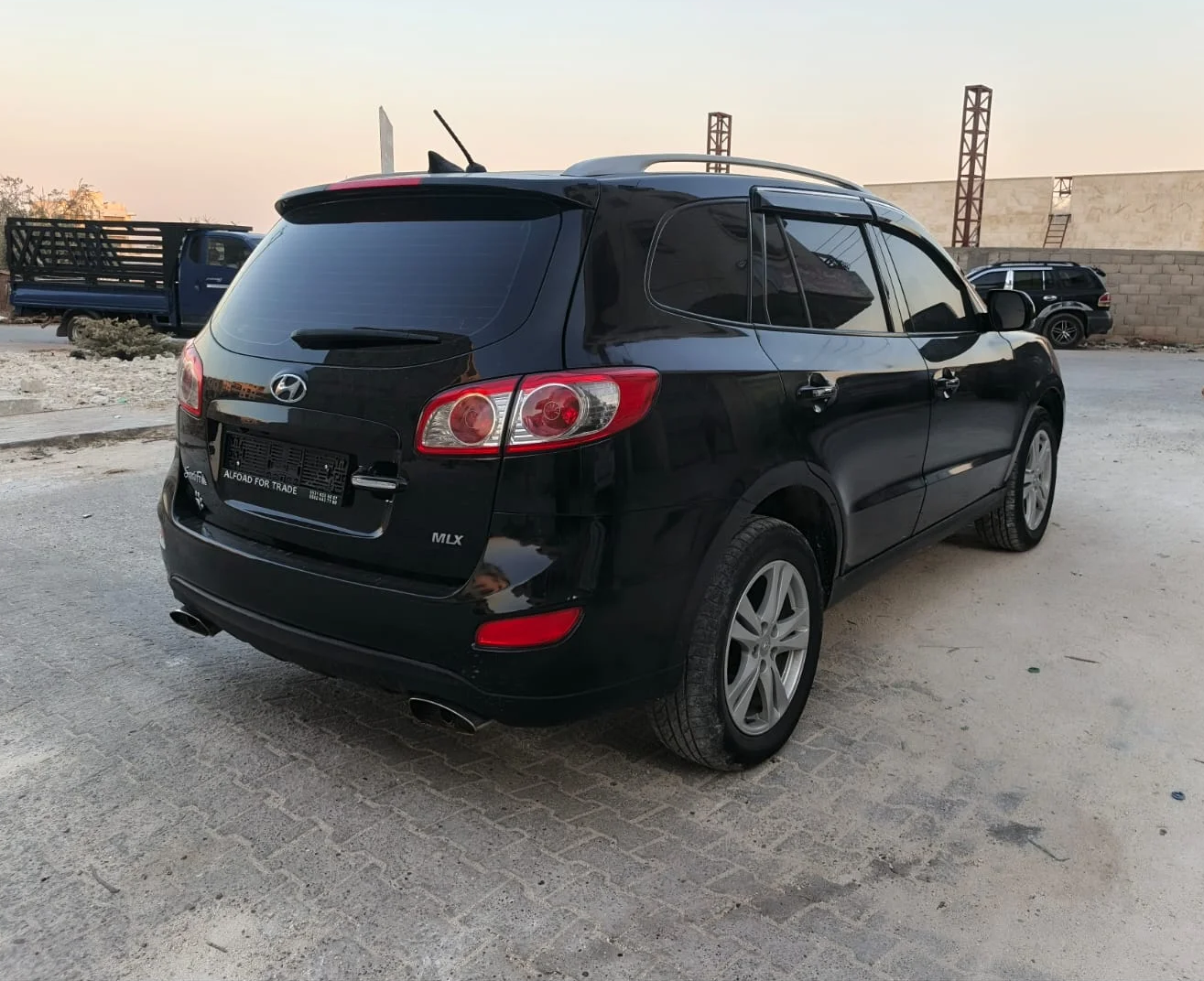 kilometrage car sale hyundai santa fe mlx suv used 2010 aleppo rf image