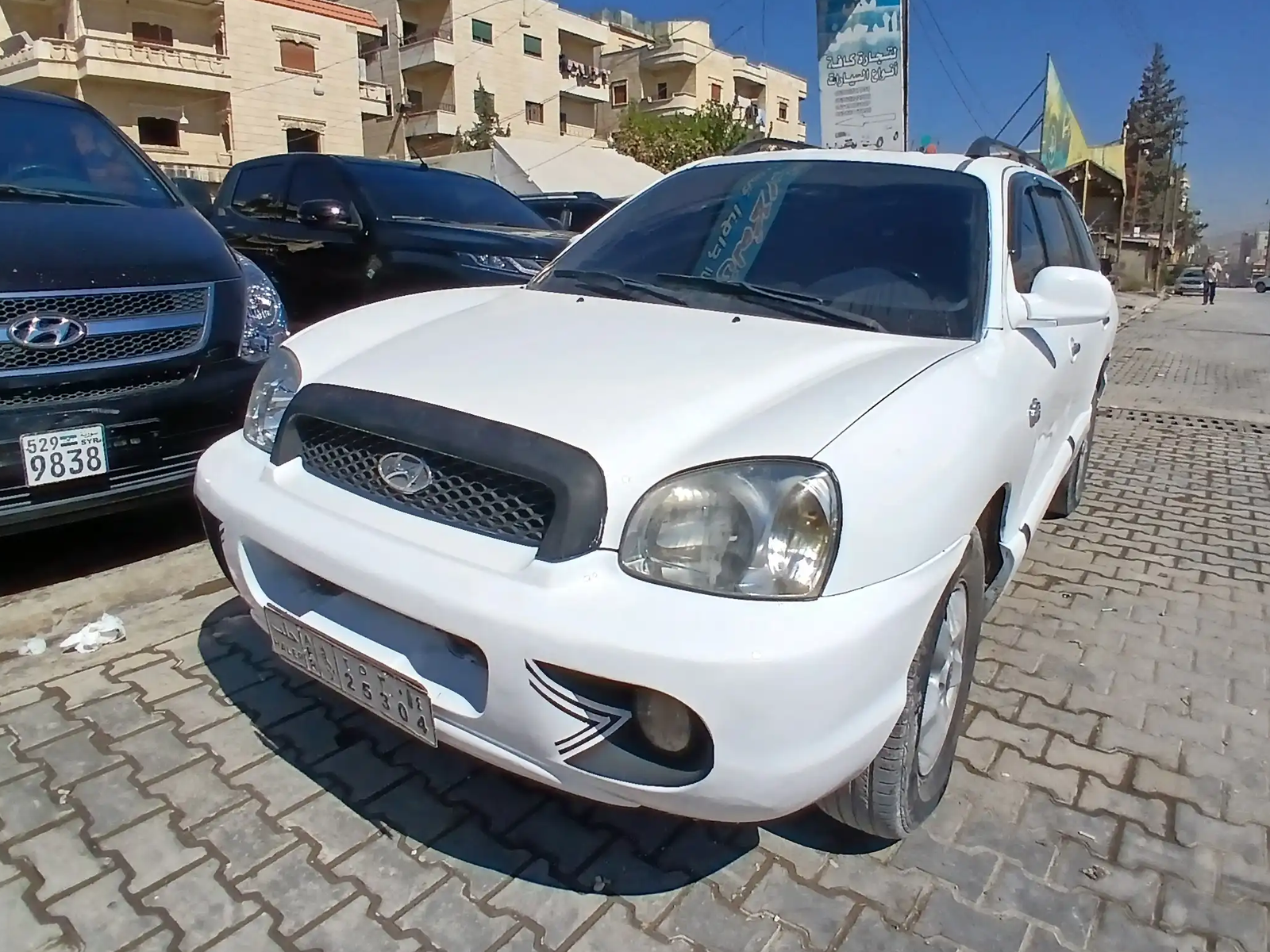 kilometrage car sale hyundai santa fe gold suv cut 2005 aleppo po image