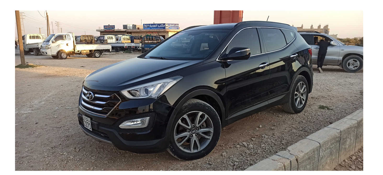 kilometrage car sale hyundai santa fe evgt suv used 2013 aleppo za card image