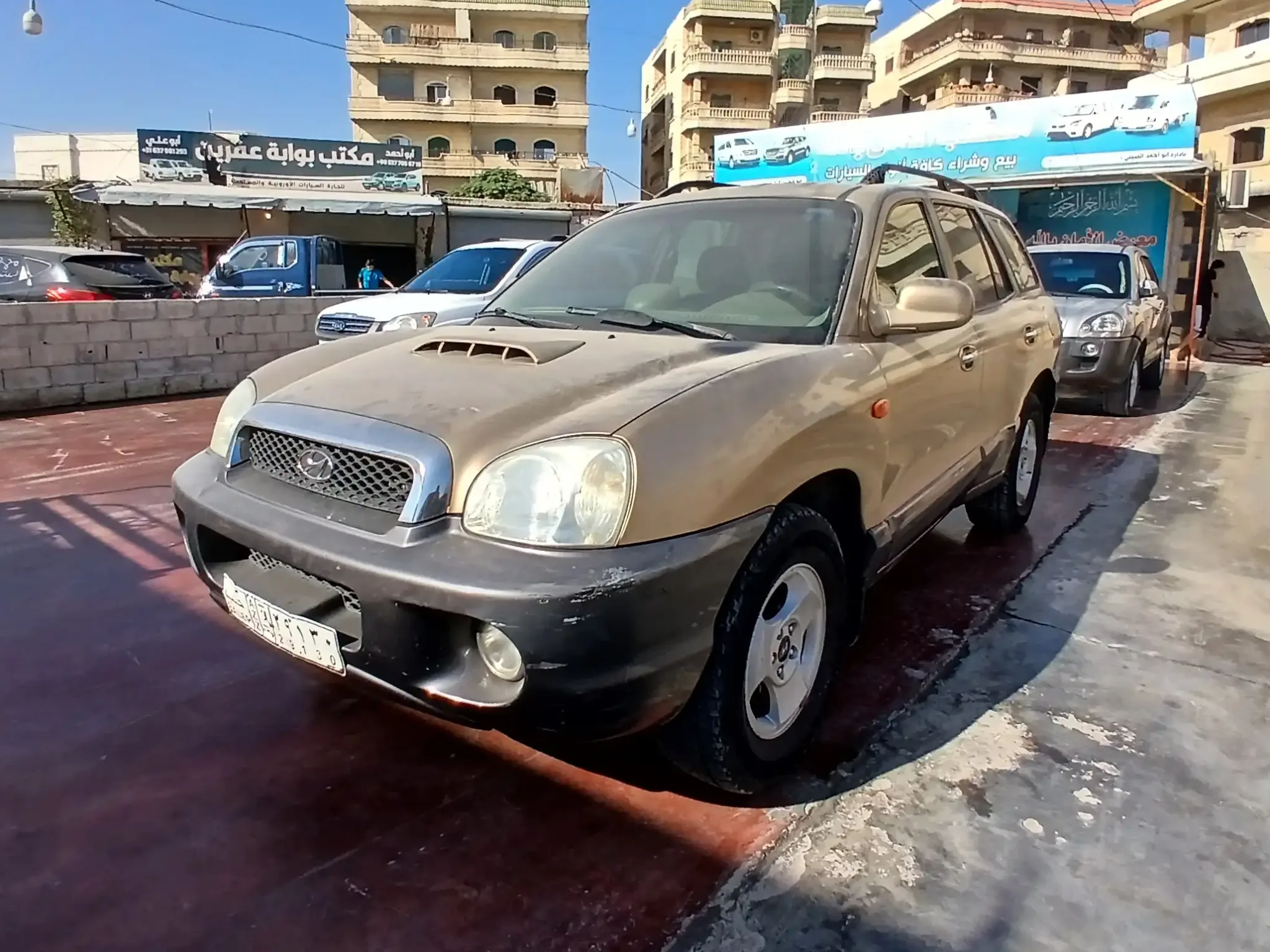 kilometrage car sale hyundai santa fe gold suv used 2000 aleppo th card image