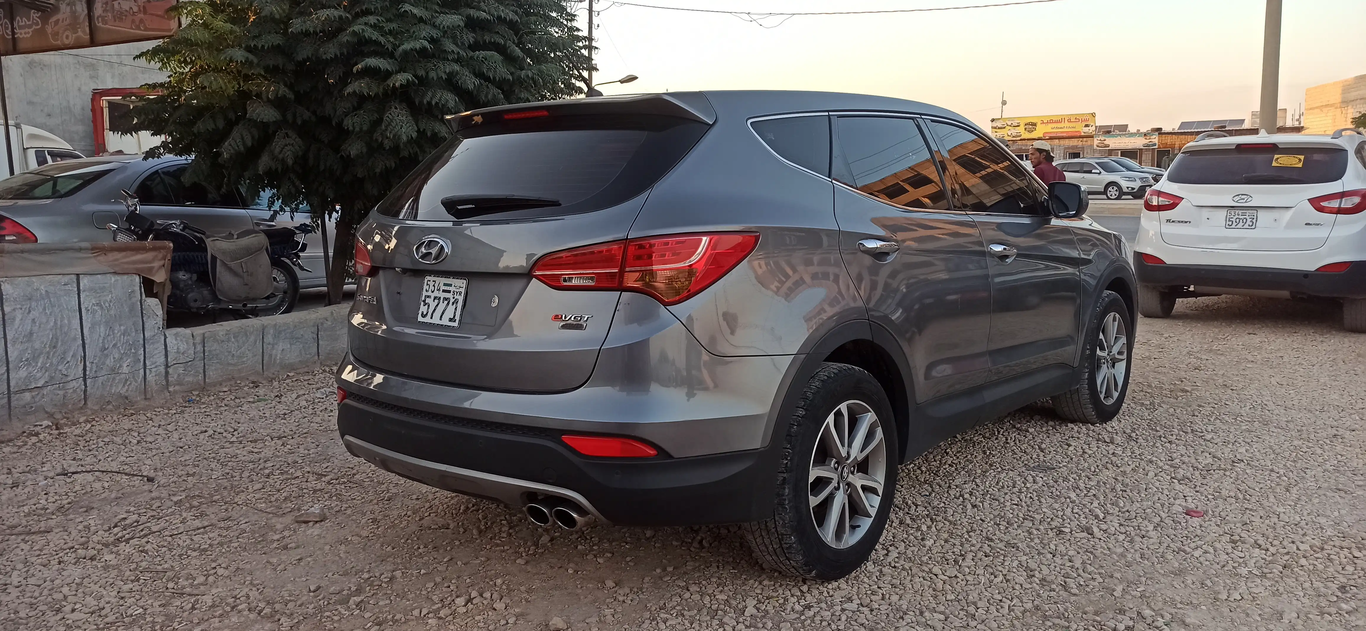 kilometrage car sale hyundai santa fe evgt suv used 2014 aleppo xn image
