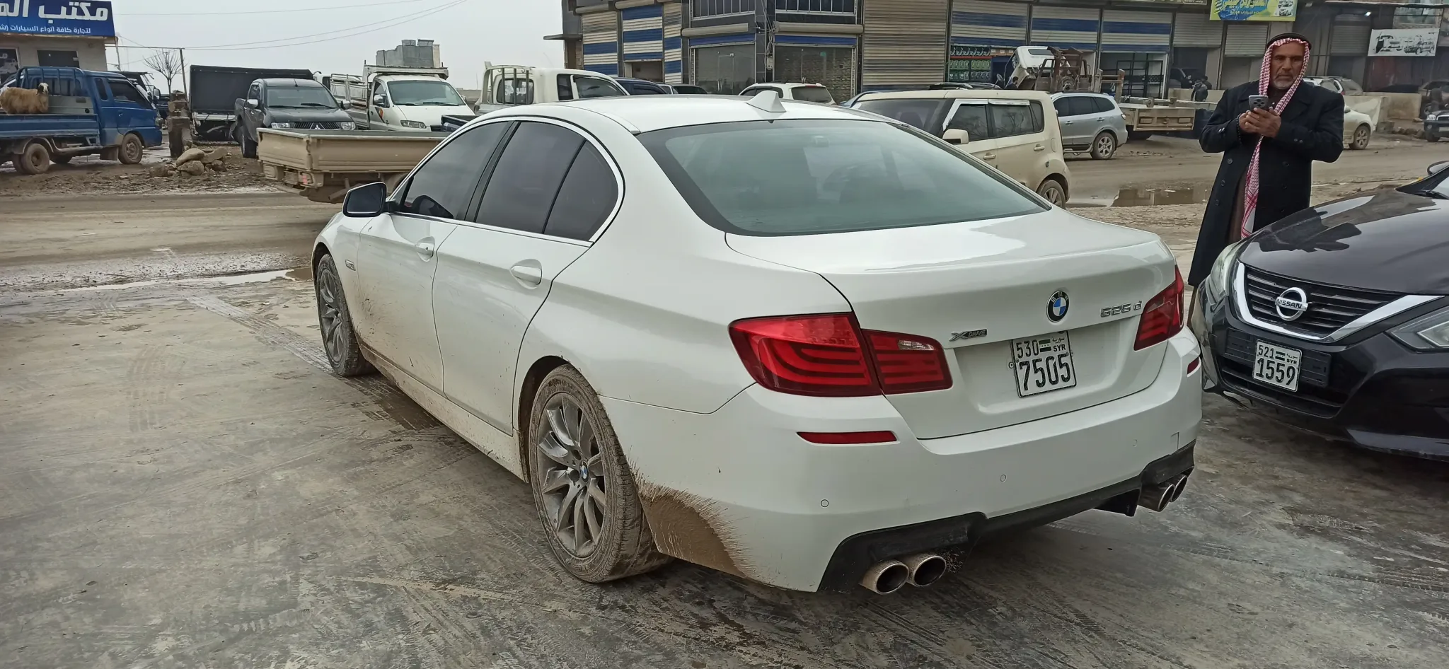 kilometrage car sale bmw 5 series 525 d sedan used 2013 aleppo rb image