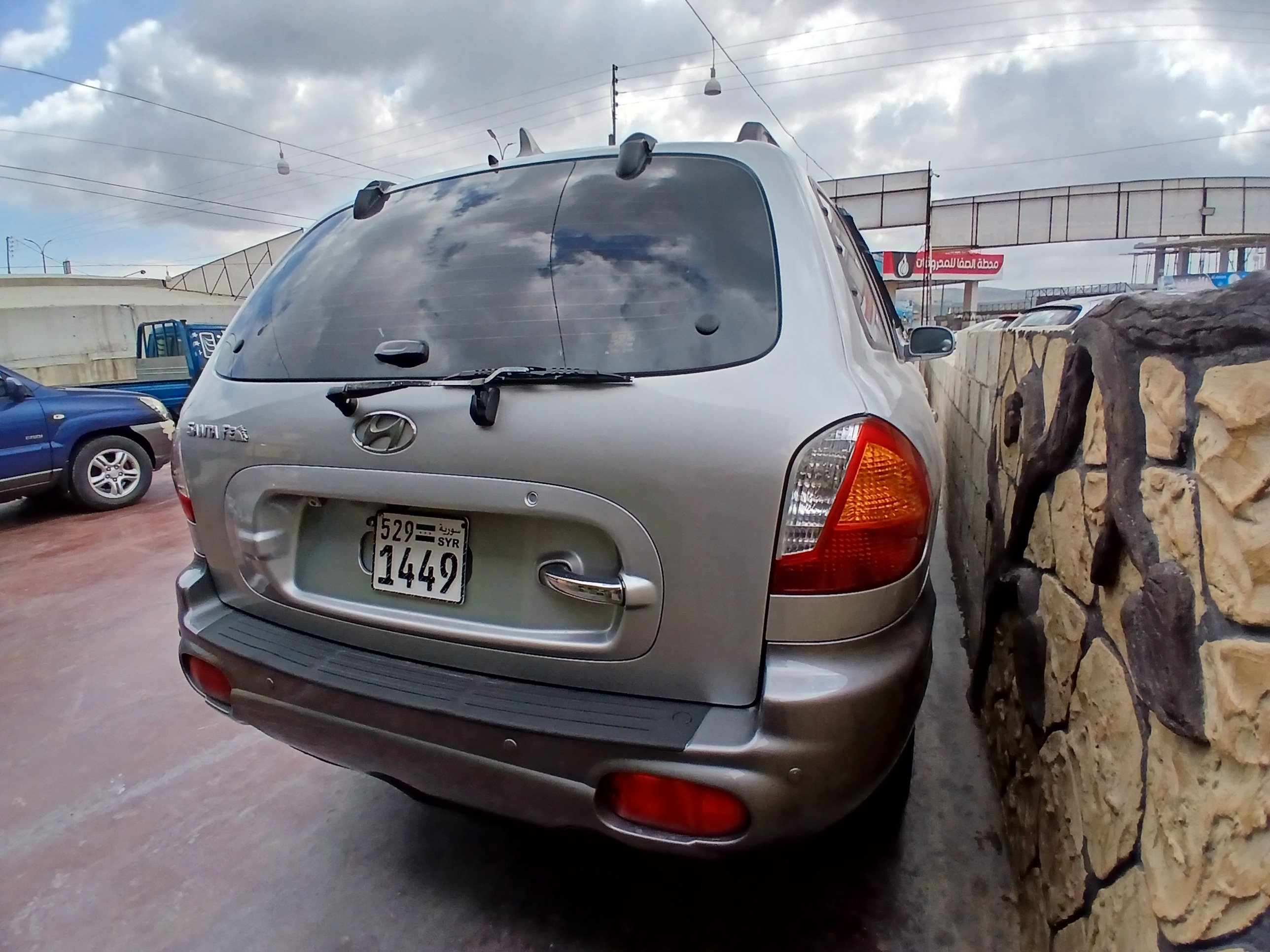 kilometrage car sale hyundai santa fe se suv used 2003 aleppo ff image