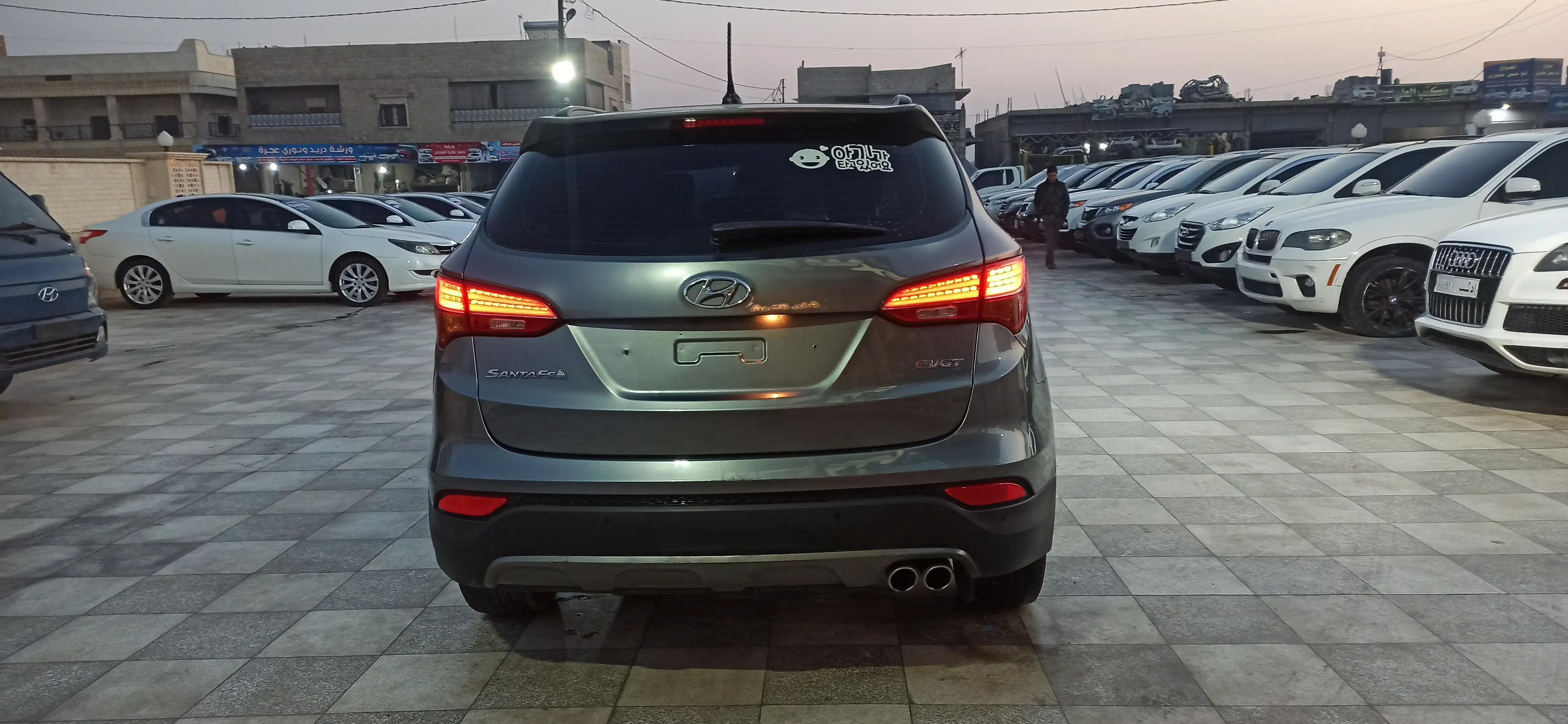 kilometrage car sale hyundai santa fe evgt suv used 2013 aleppo mr image