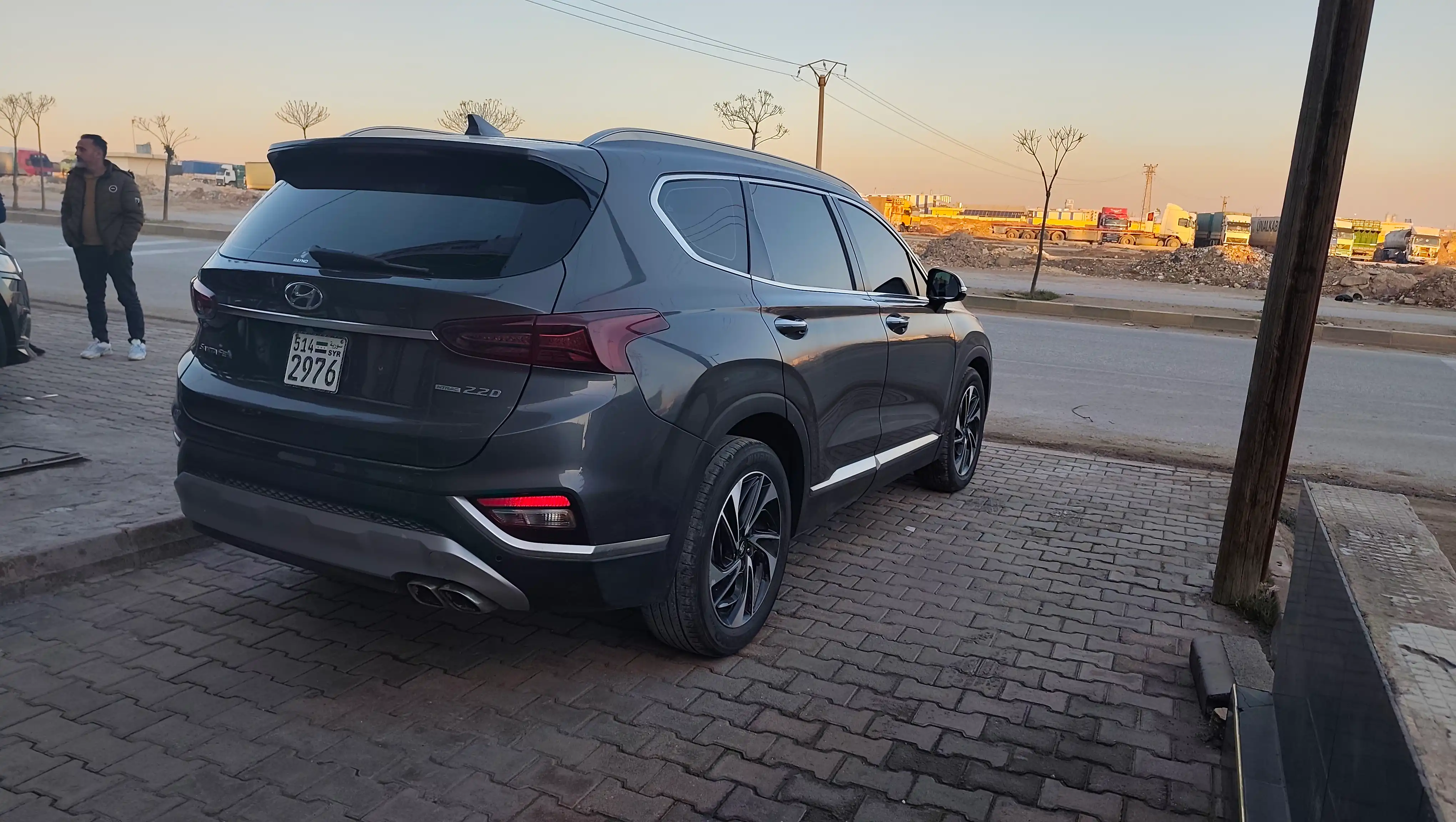 kilometrage car sale hyundai santa fe 2 2 d suv used 2019 aleppo hu image