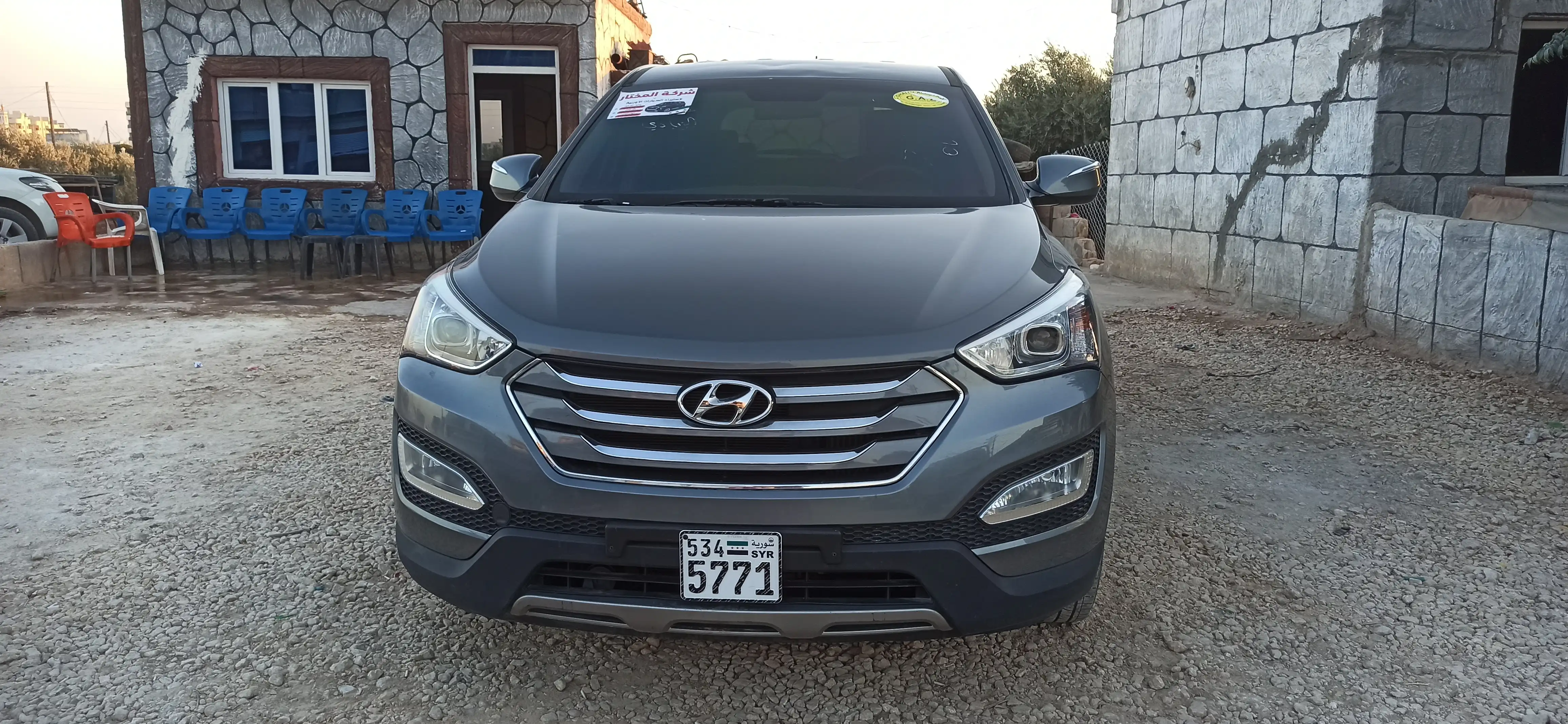 kilometrage car sale hyundai santa fe evgt suv used 2014 aleppo xn image