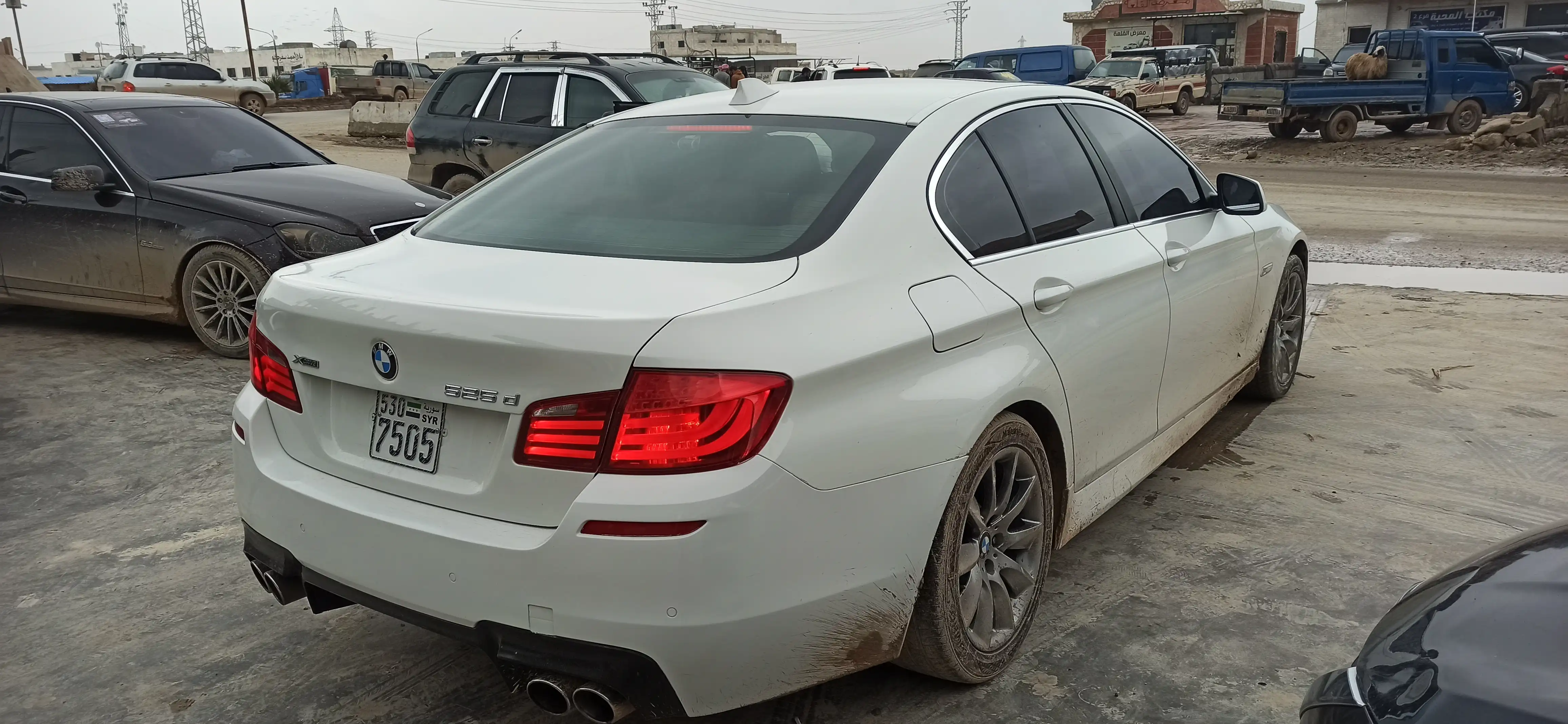 kilometrage car sale bmw 5 series 525 d sedan used 2013 aleppo rb image