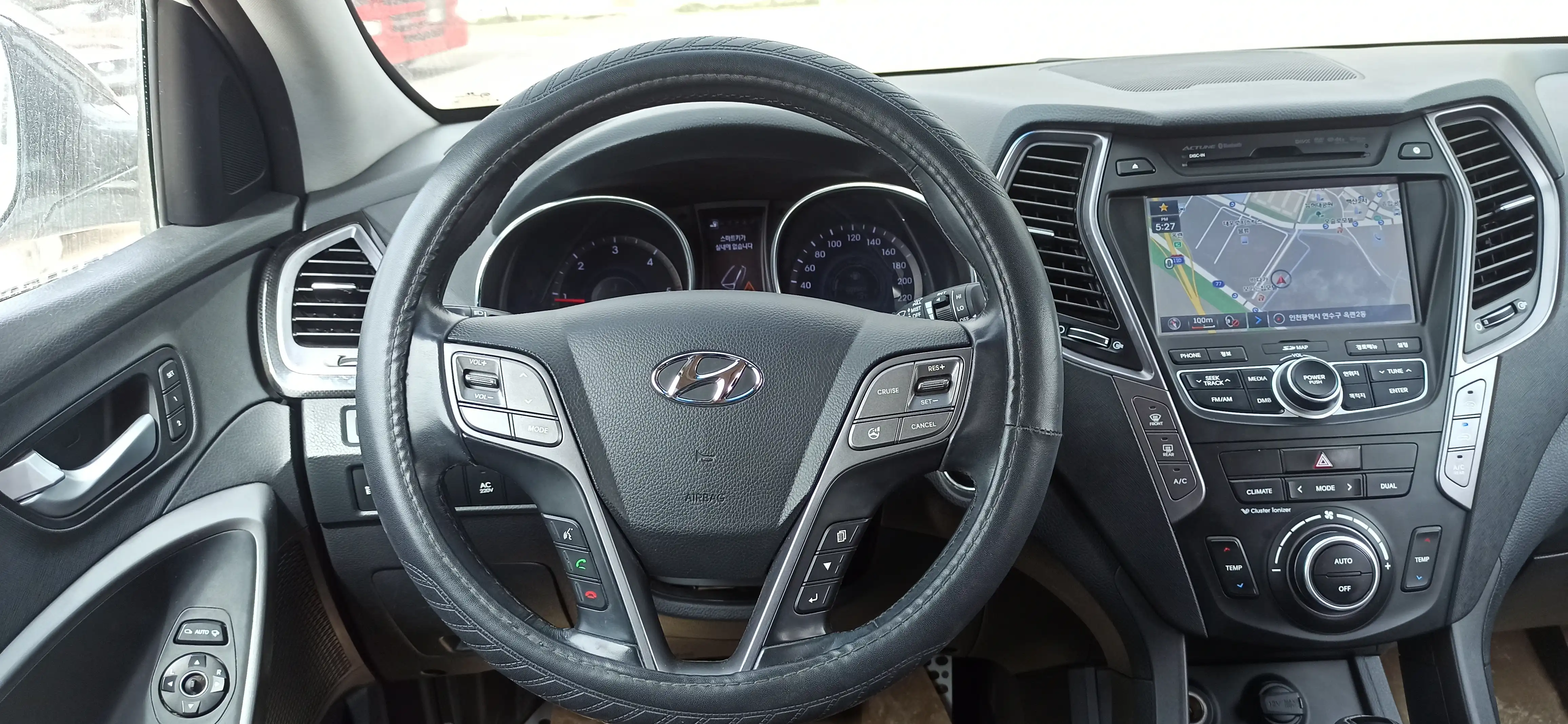 kilometrage car sale hyundai santa fe evgt suv used 2017 aleppo vd image