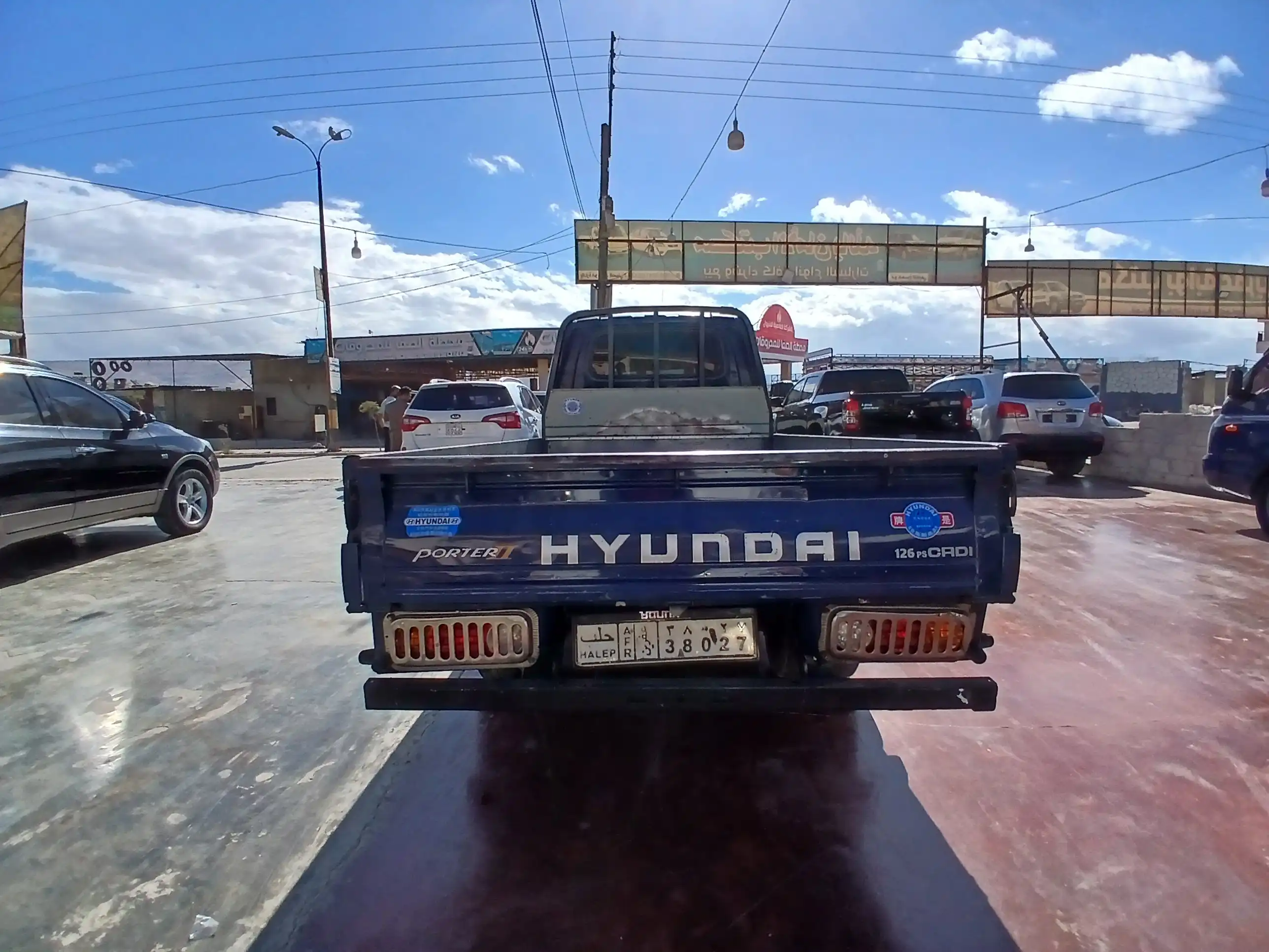 kilometrage car sale hyundai porter 2 crdi cargo truck used 2010 aleppo bk image