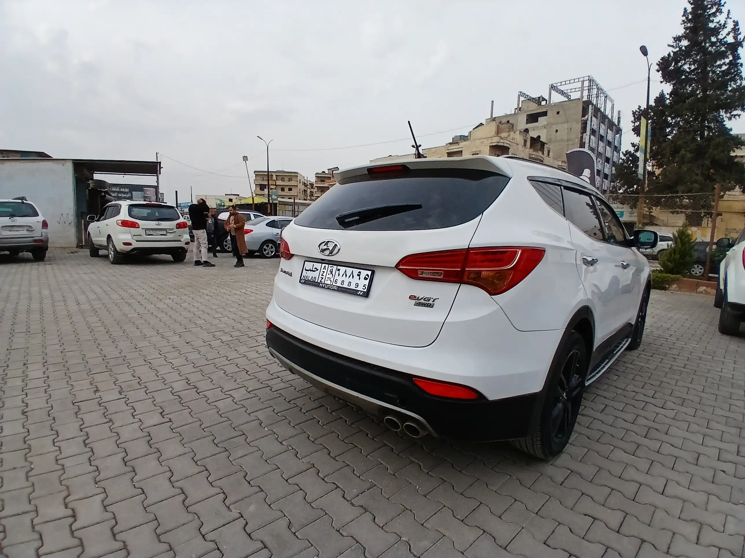 kilometrage car sale hyundai santa fe evgt suv used 2012 aleppo kd image