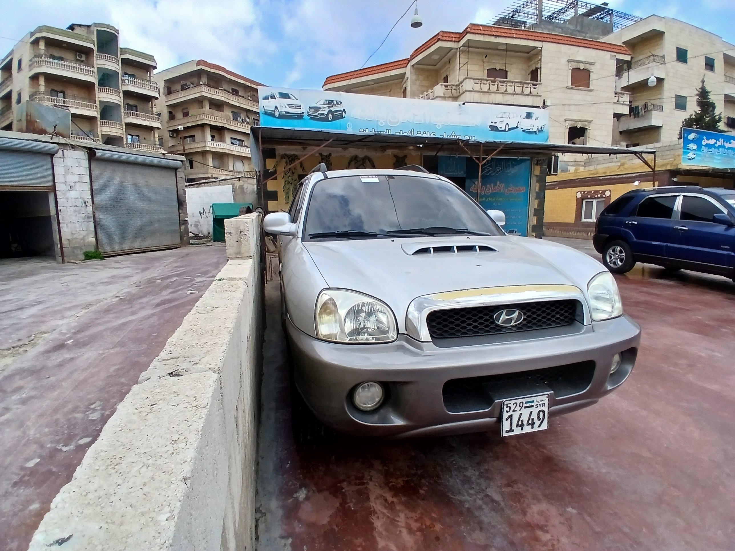 kilometrage car sale hyundai santa fe se suv used 2003 aleppo ff image