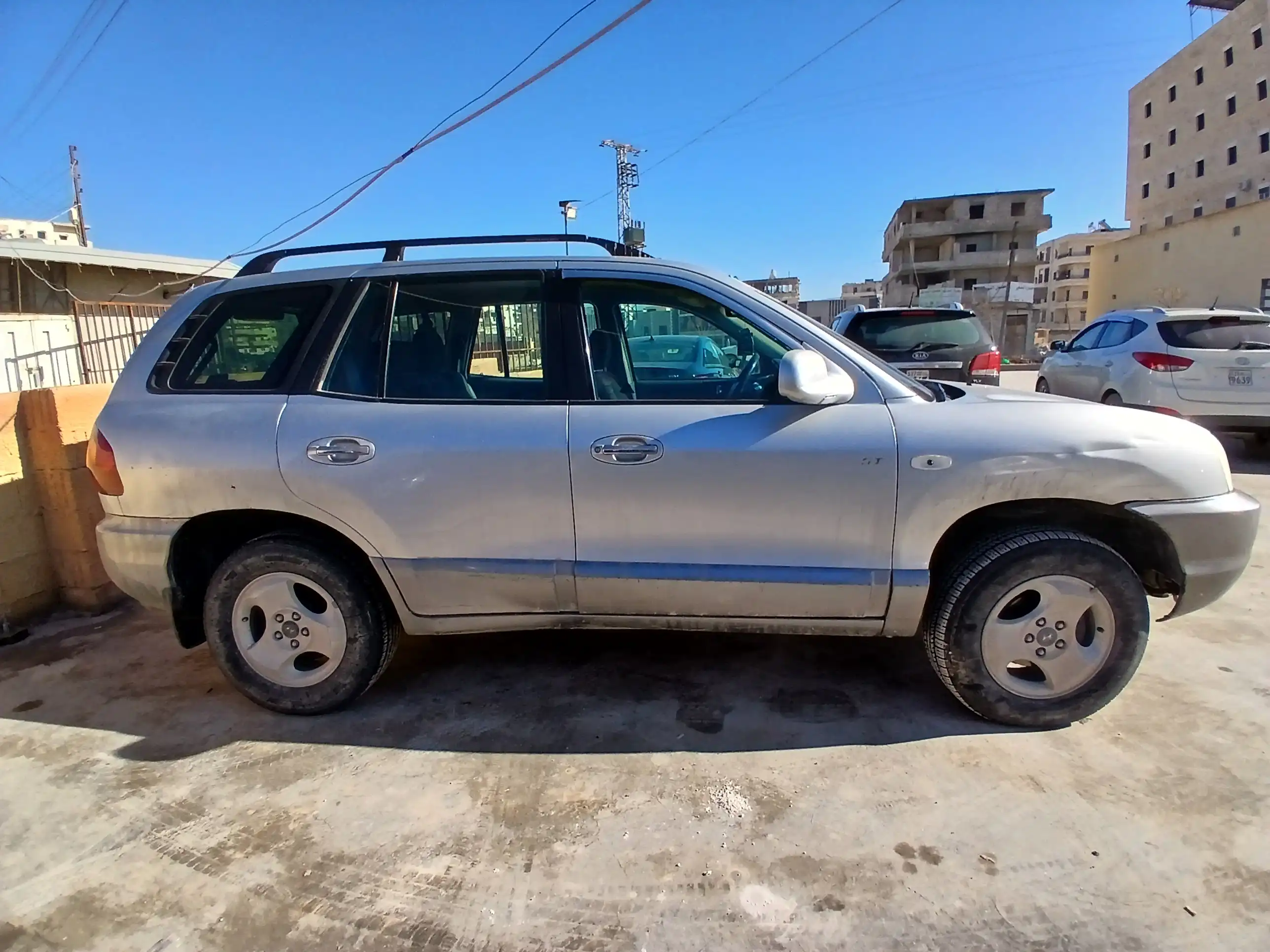 kilometrage car sale hyundai santa fe gold suv used 2003 aleppo av image