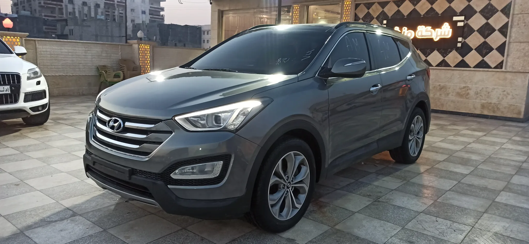 kilometrage car sale hyundai santa fe evgt suv used 2013 aleppo mr card image