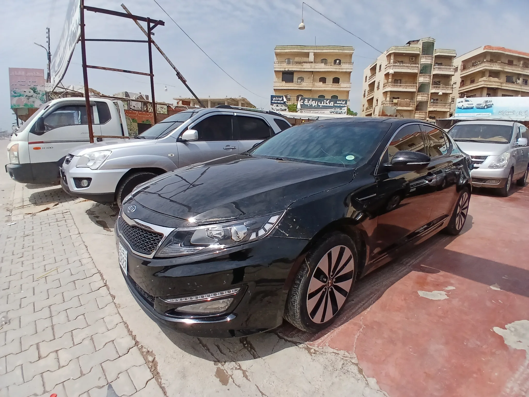 kilometrage car sale kia k5 standard sedan used 2010 aleppo xa card image