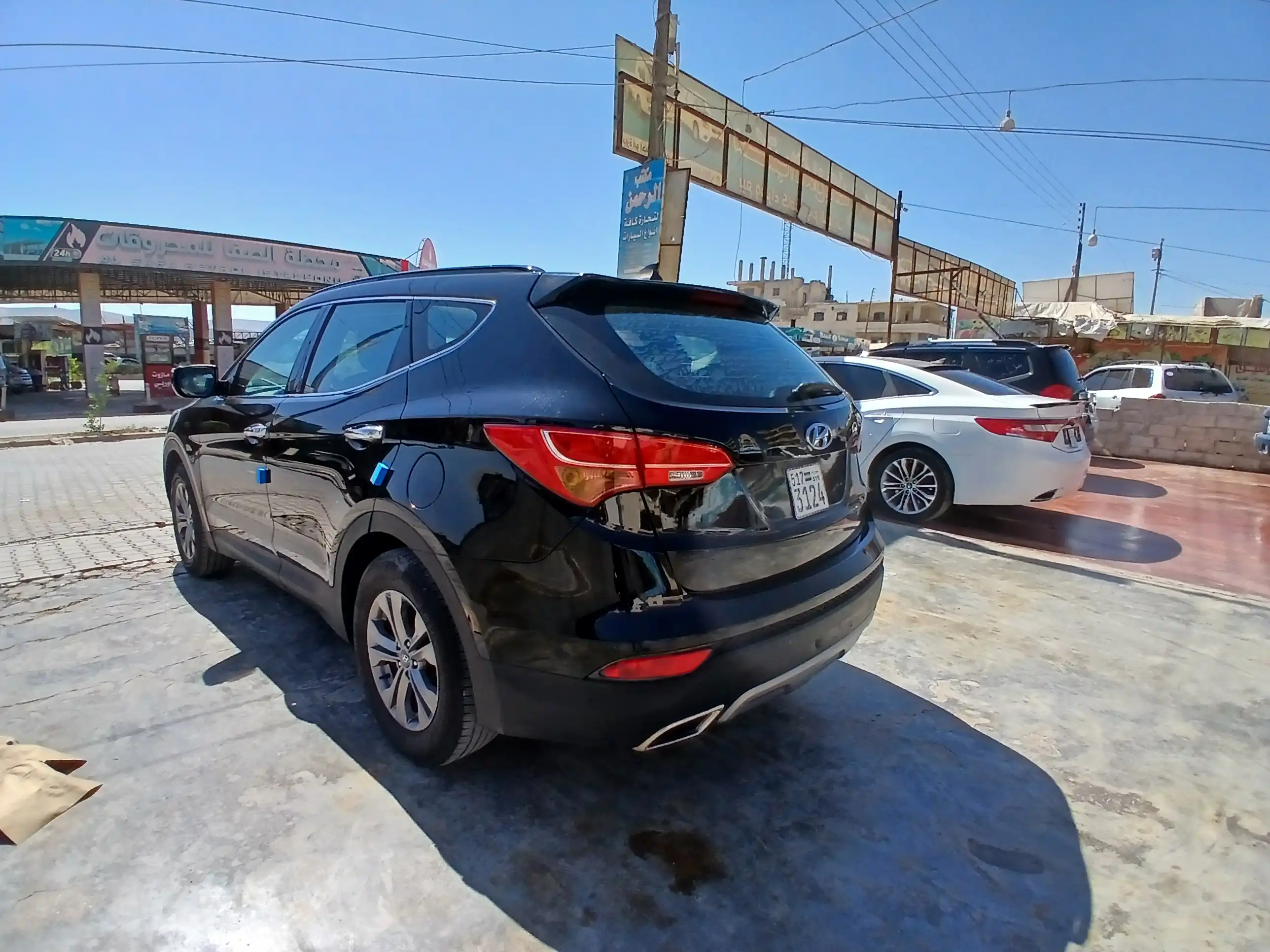 kilometrage car sale hyundai santa fe evgt suv used 2014 aleppo rf image