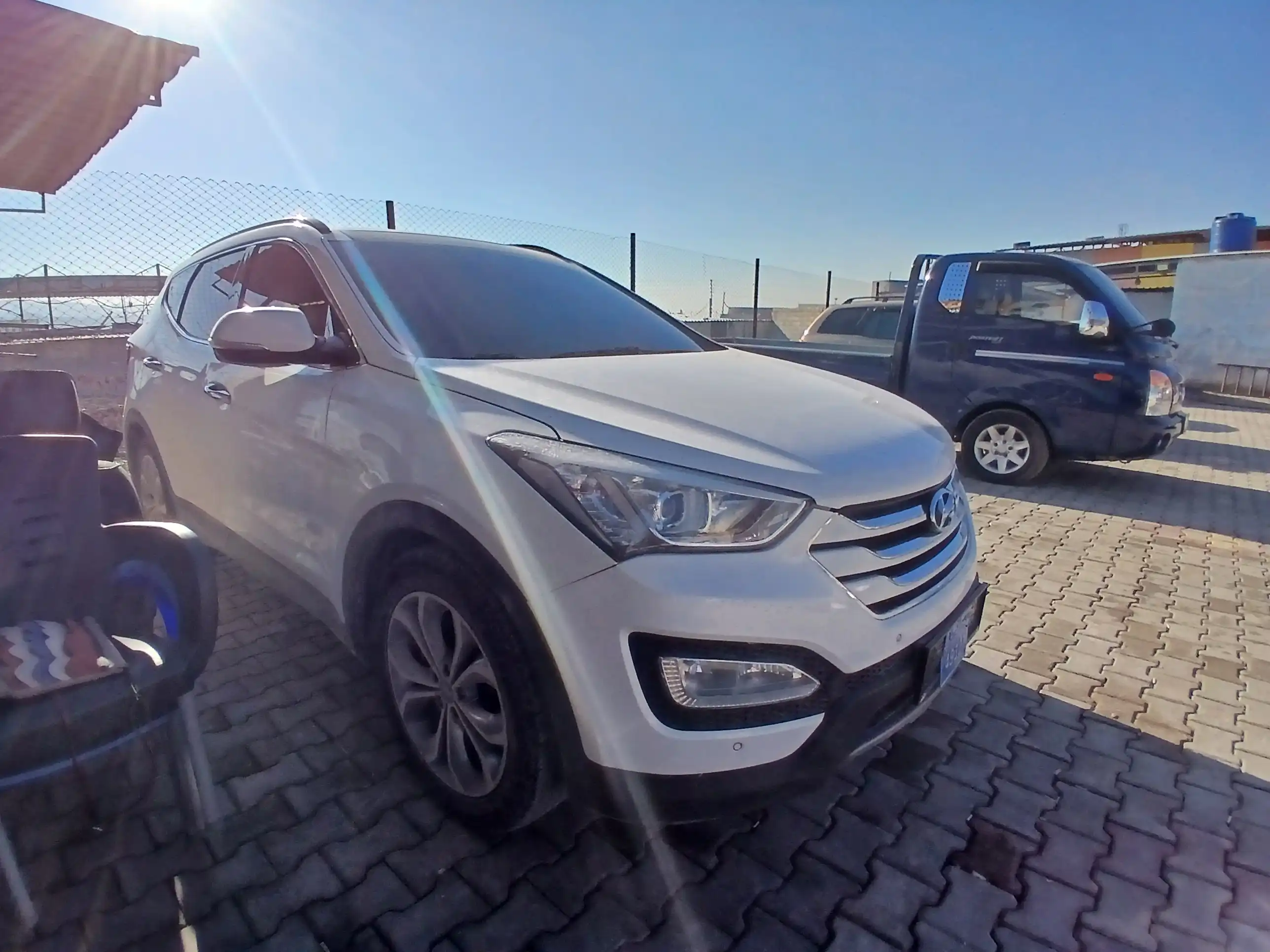 kilometrage car sale hyundai santa fe evgt suv 2015 aleppo ja image