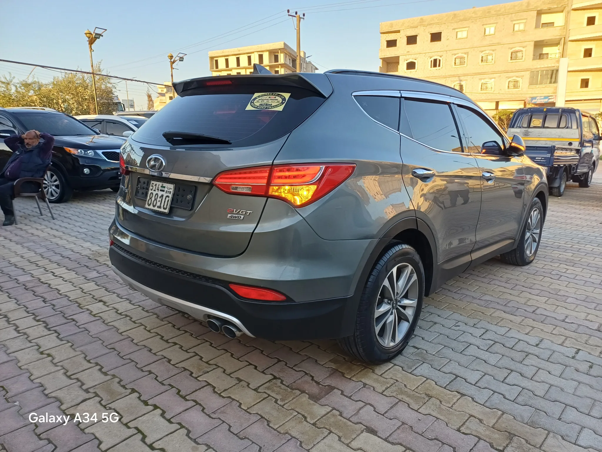 kilometrage car sale hyundai santa fe evgt suv used 2014 aleppo jq image