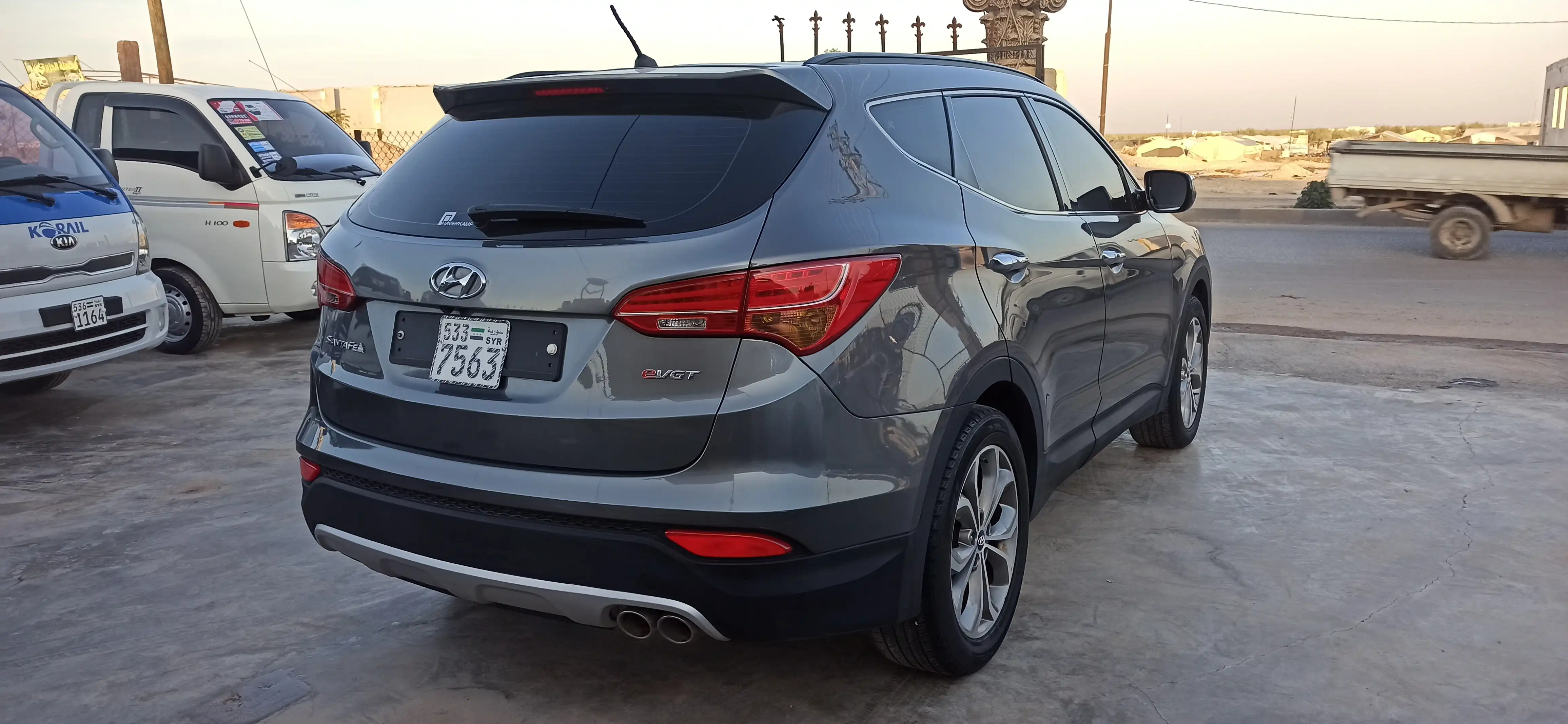 kilometrage car sale hyundai santa fe evgt suv used 2014 aleppo kd image