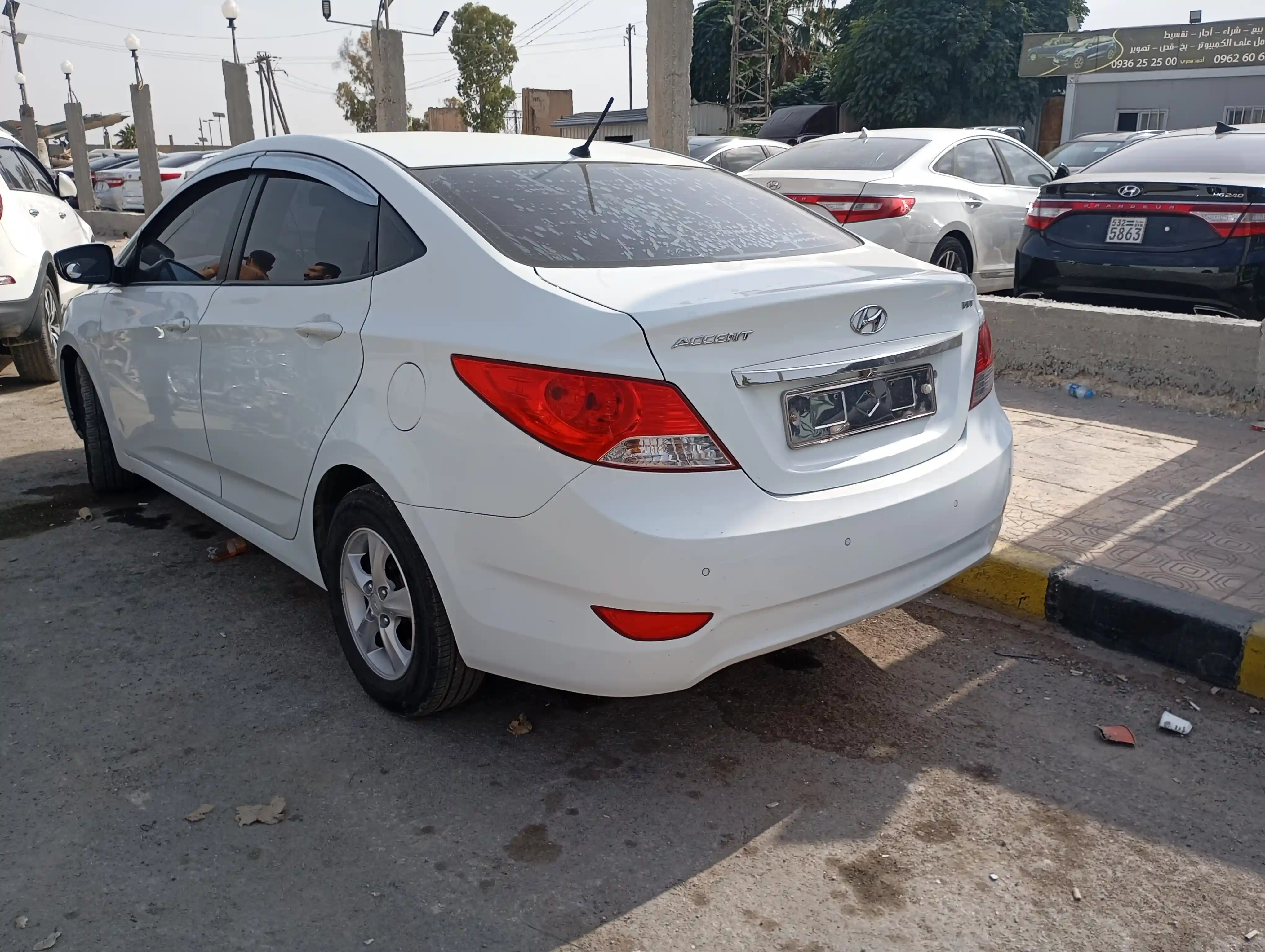 kilometrage car sale hyundai accent standard sedan used 2013 aleppo xz image