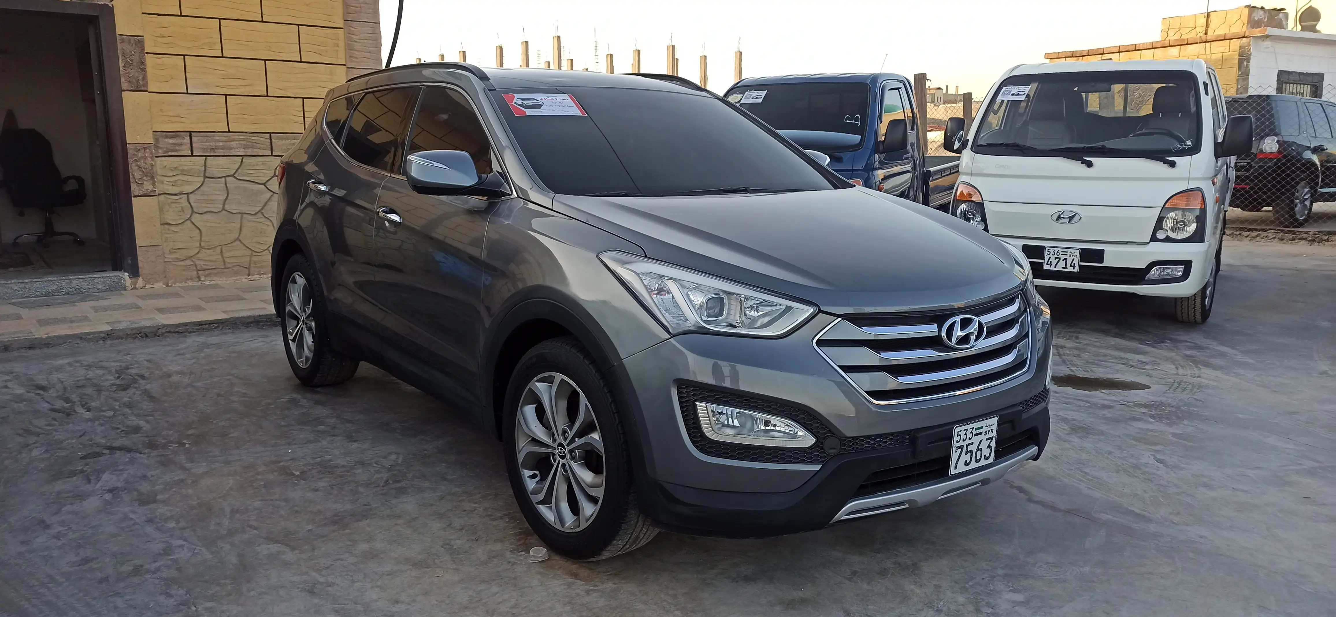 kilometrage car sale hyundai santa fe evgt suv used 2014 aleppo kd image