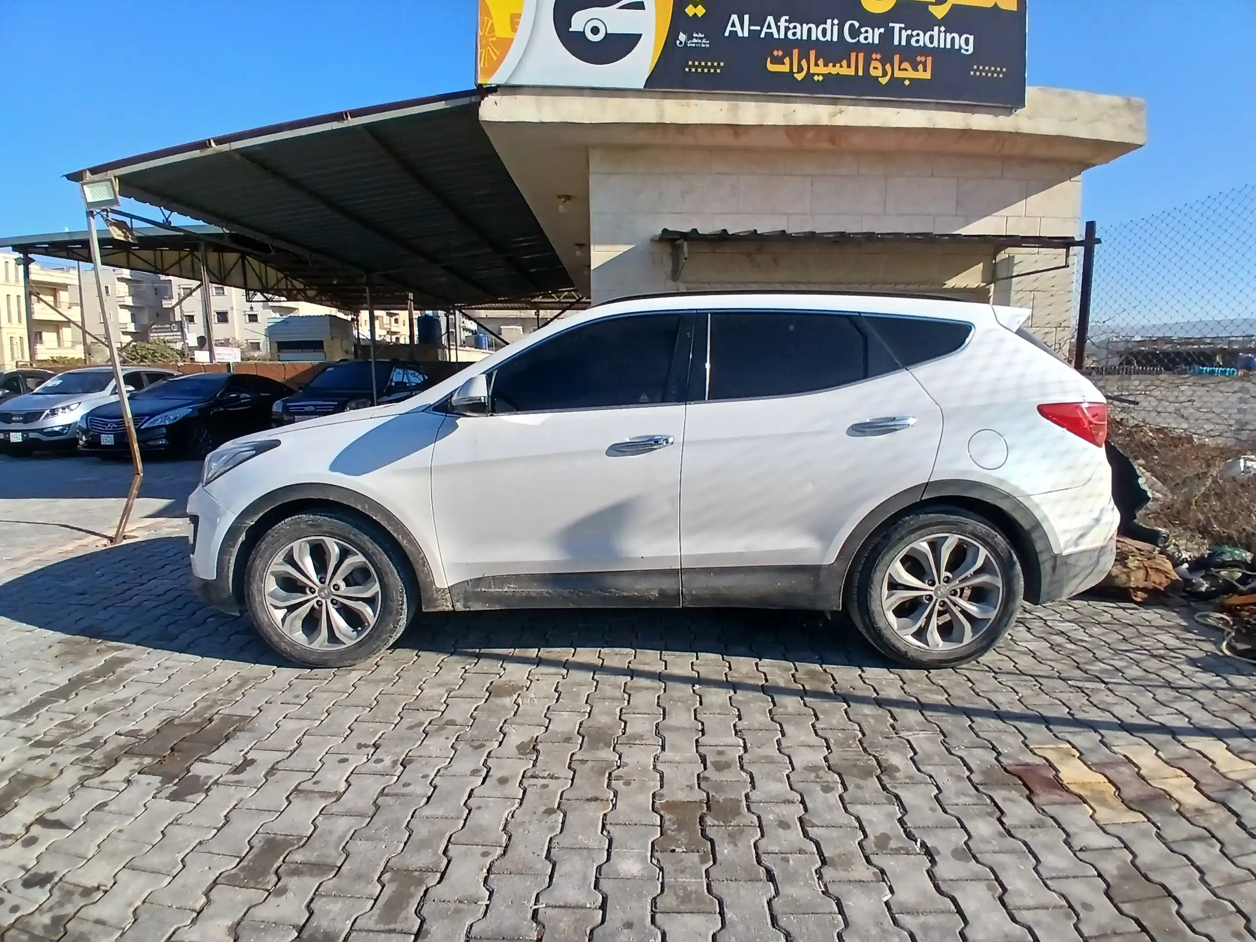 kilometrage car sale hyundai santa fe evgt suv 2015 aleppo ja image