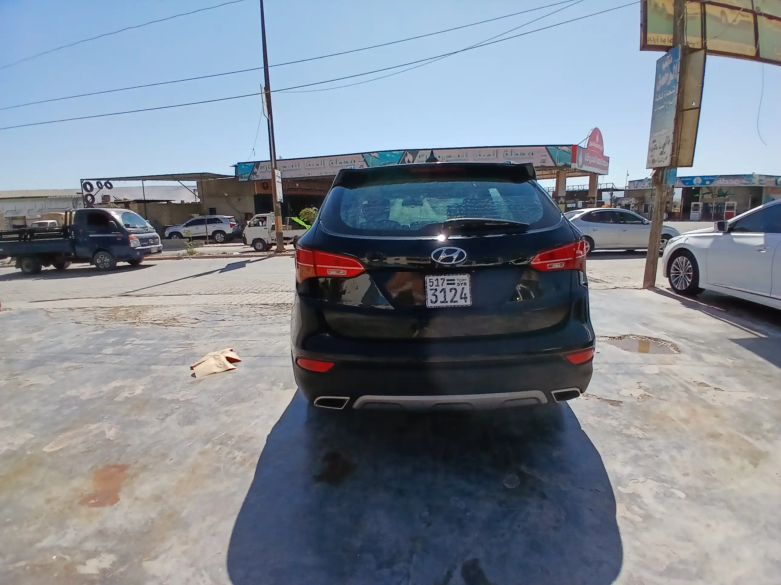 kilometrage car sale hyundai santa fe evgt suv used 2014 aleppo rf image