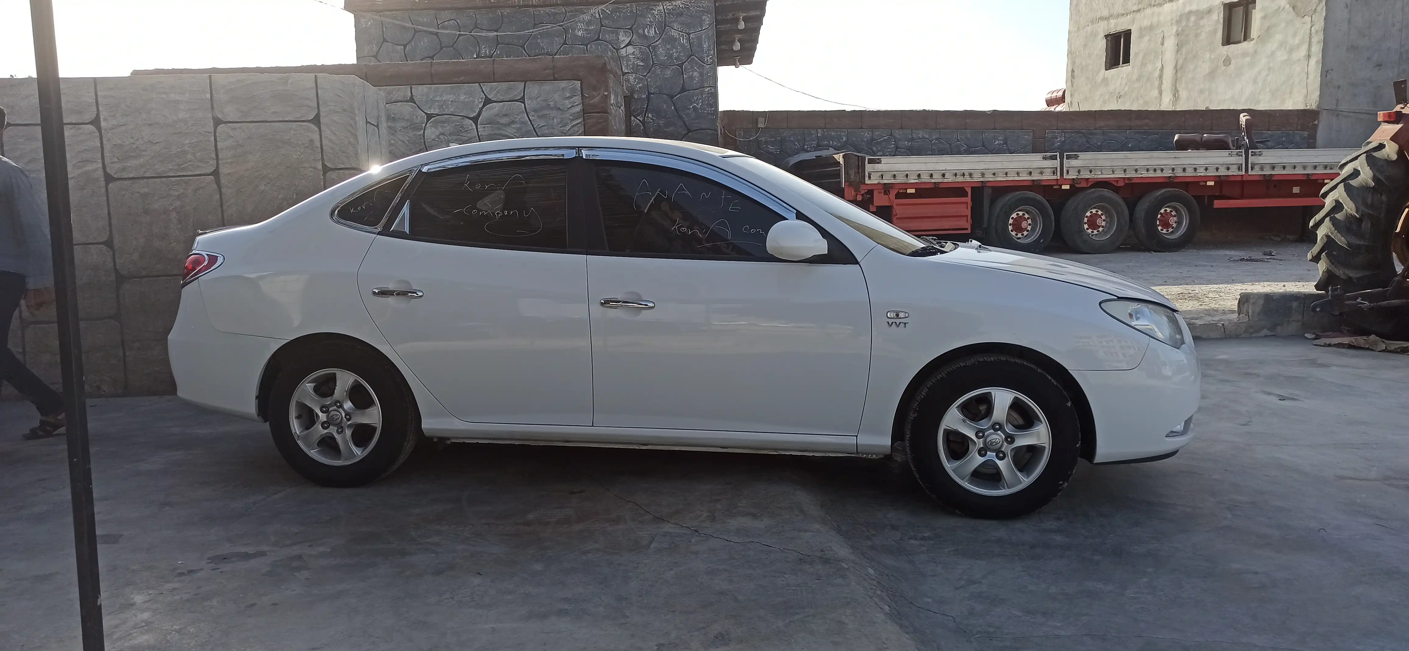 kilometrage car sale hyundai avante standard sedan used 2007 aleppo wn image