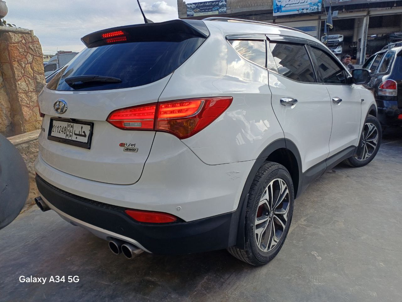 kilometrage car sale hyundai santa fe evgt suv used 2013 aleppo kz image