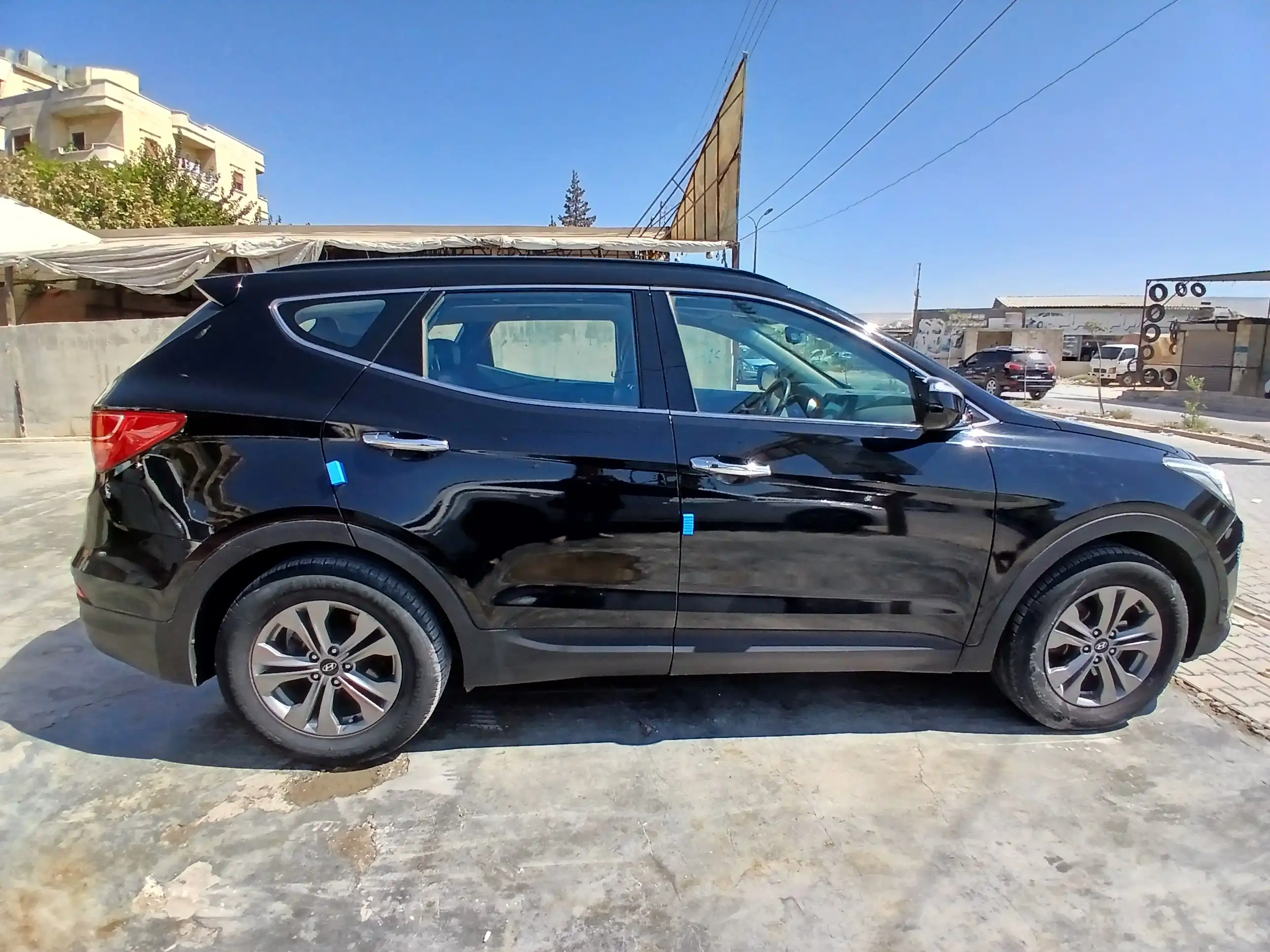 kilometrage car sale hyundai santa fe evgt suv used 2014 aleppo rf image