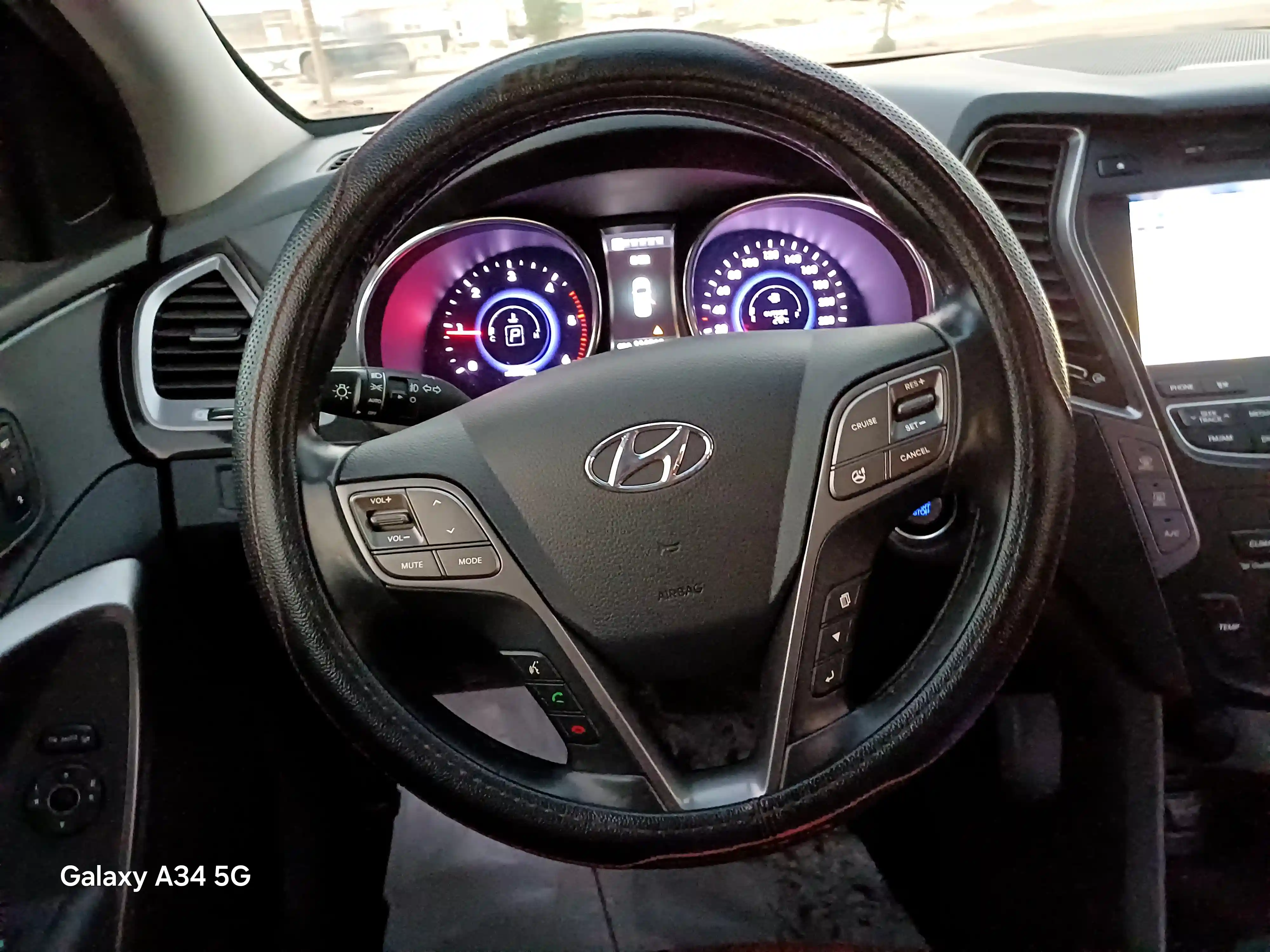 kilometrage car sale hyundai santa fe evgt suv used 2014 aleppo pz image