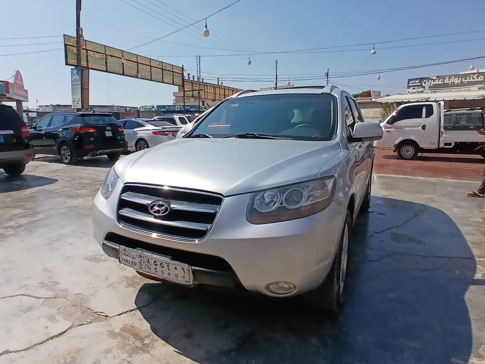 kilometrage car sale hyundai santa fe mlx suv used 2008 aleppo tp card image