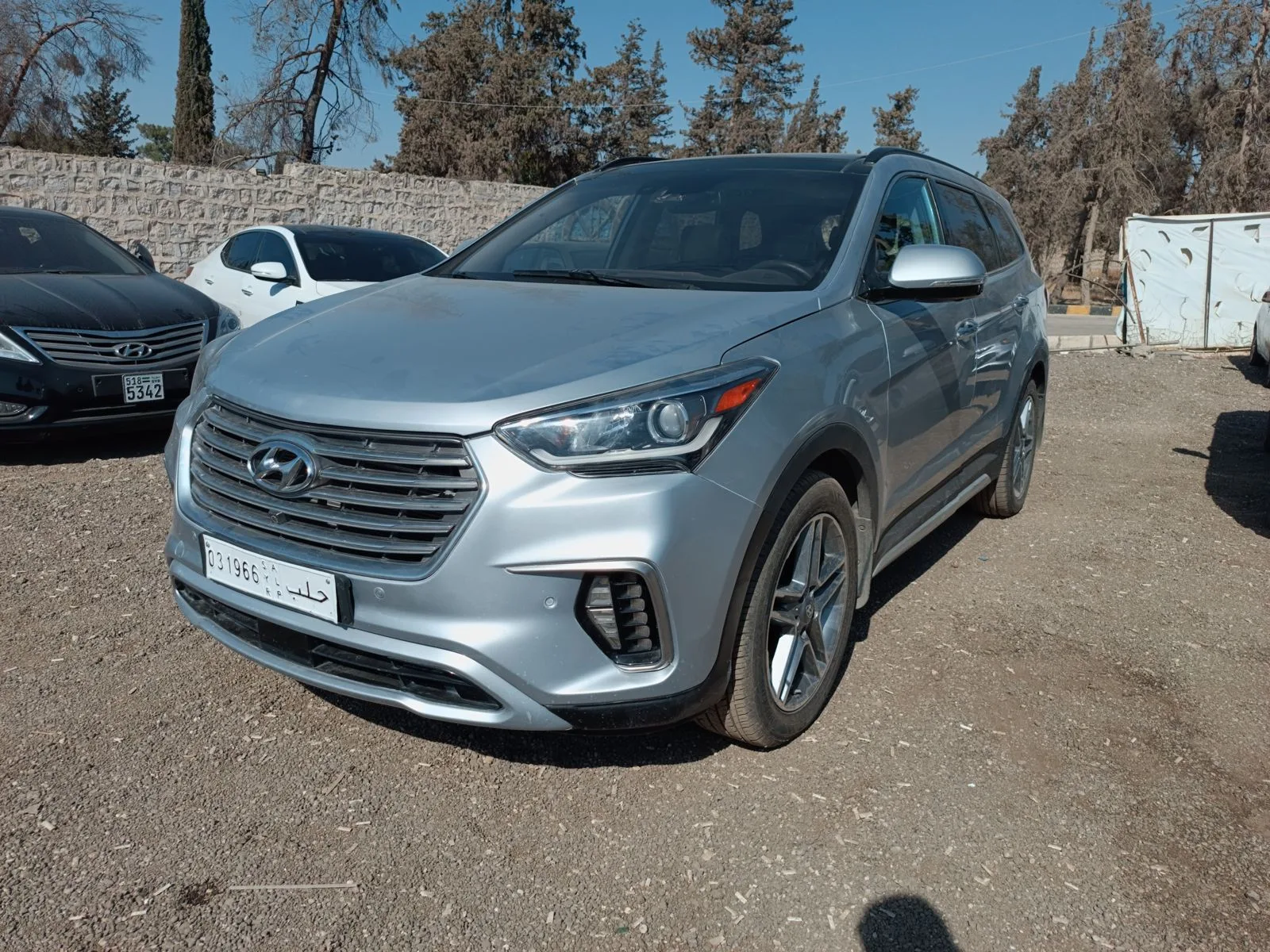 kilometrage car sale hyundai santa fe evgt suv used 2018 aleppo ld card image