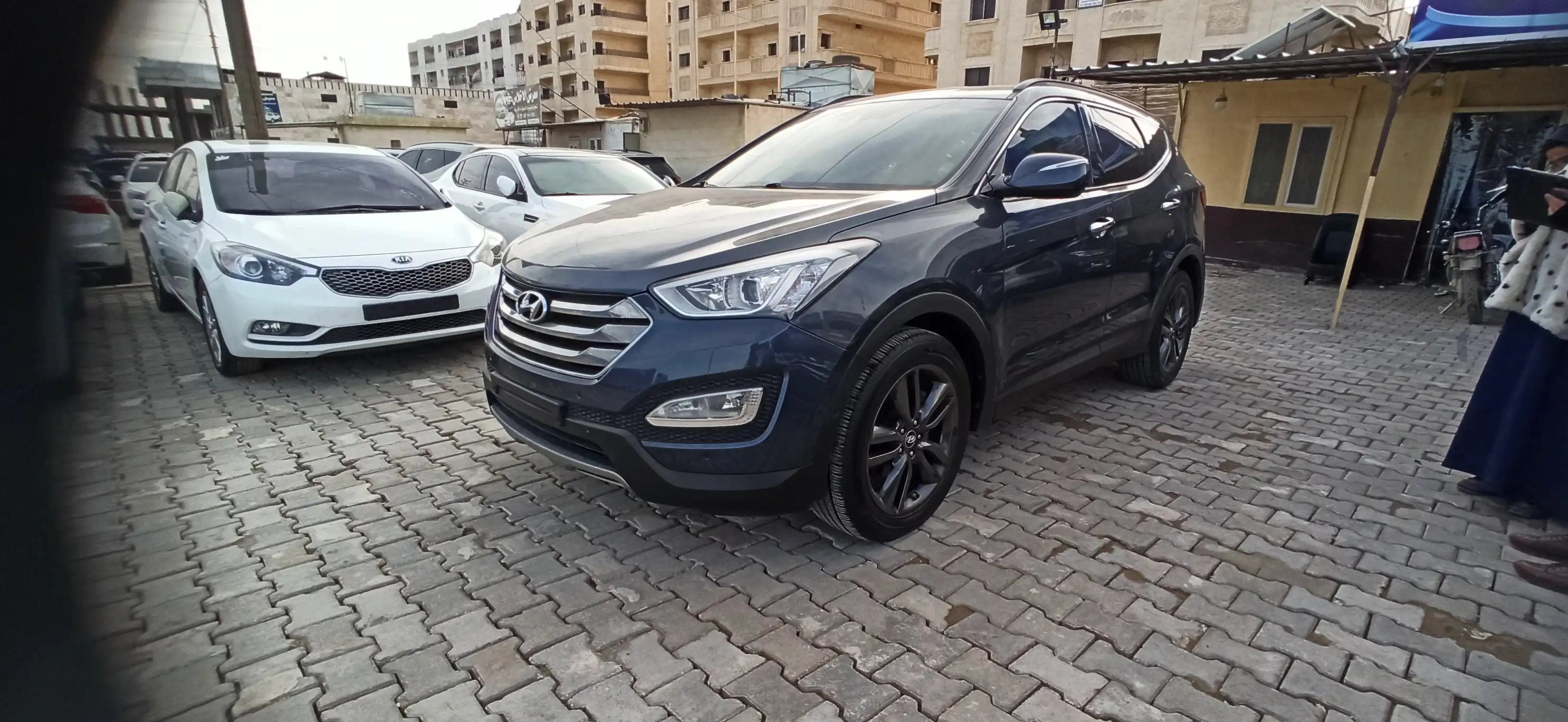 kilometrage car sale hyundai santa fe evgt suv used 2014 aleppo jg card image