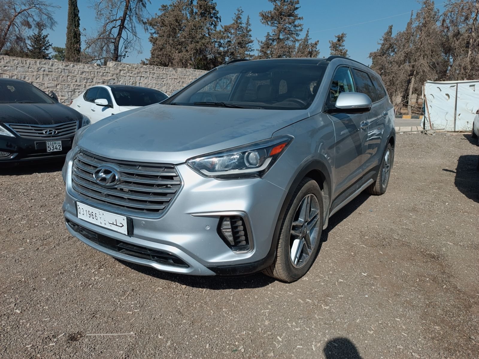 kilometrage car sale hyundai santa fe evgt suv used 2018 aleppo ld image