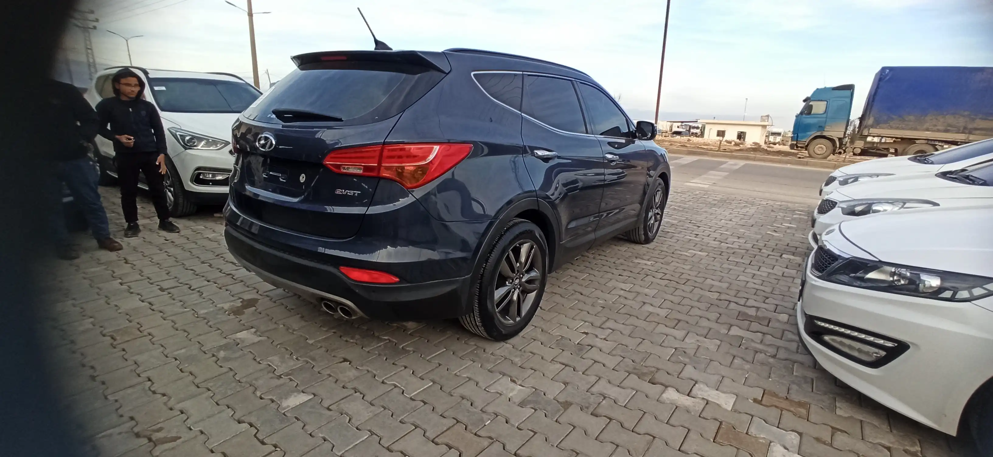 kilometrage car sale hyundai santa fe evgt suv used 2014 aleppo jg image