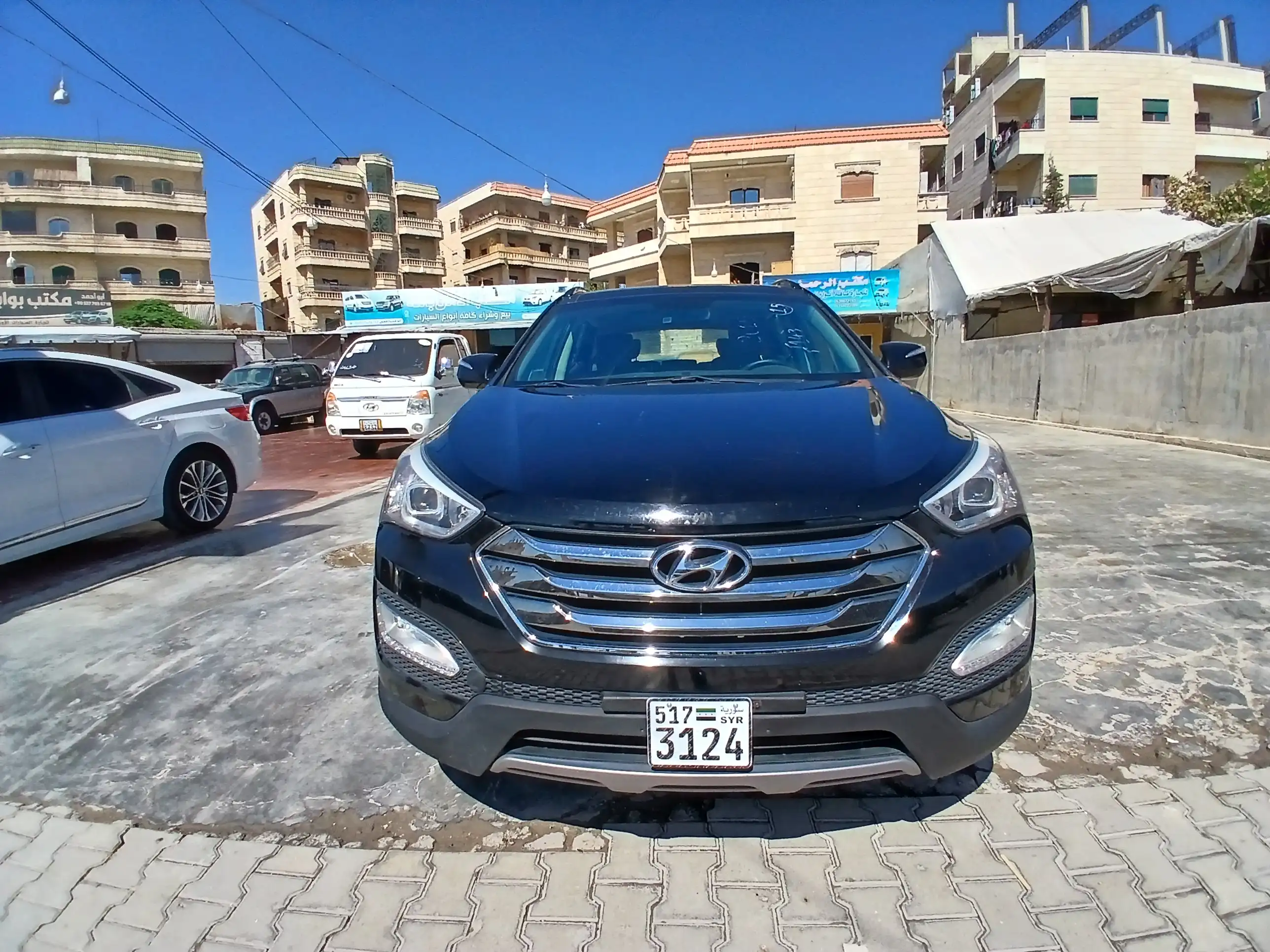 kilometrage car sale hyundai santa fe evgt suv used 2014 aleppo rf image