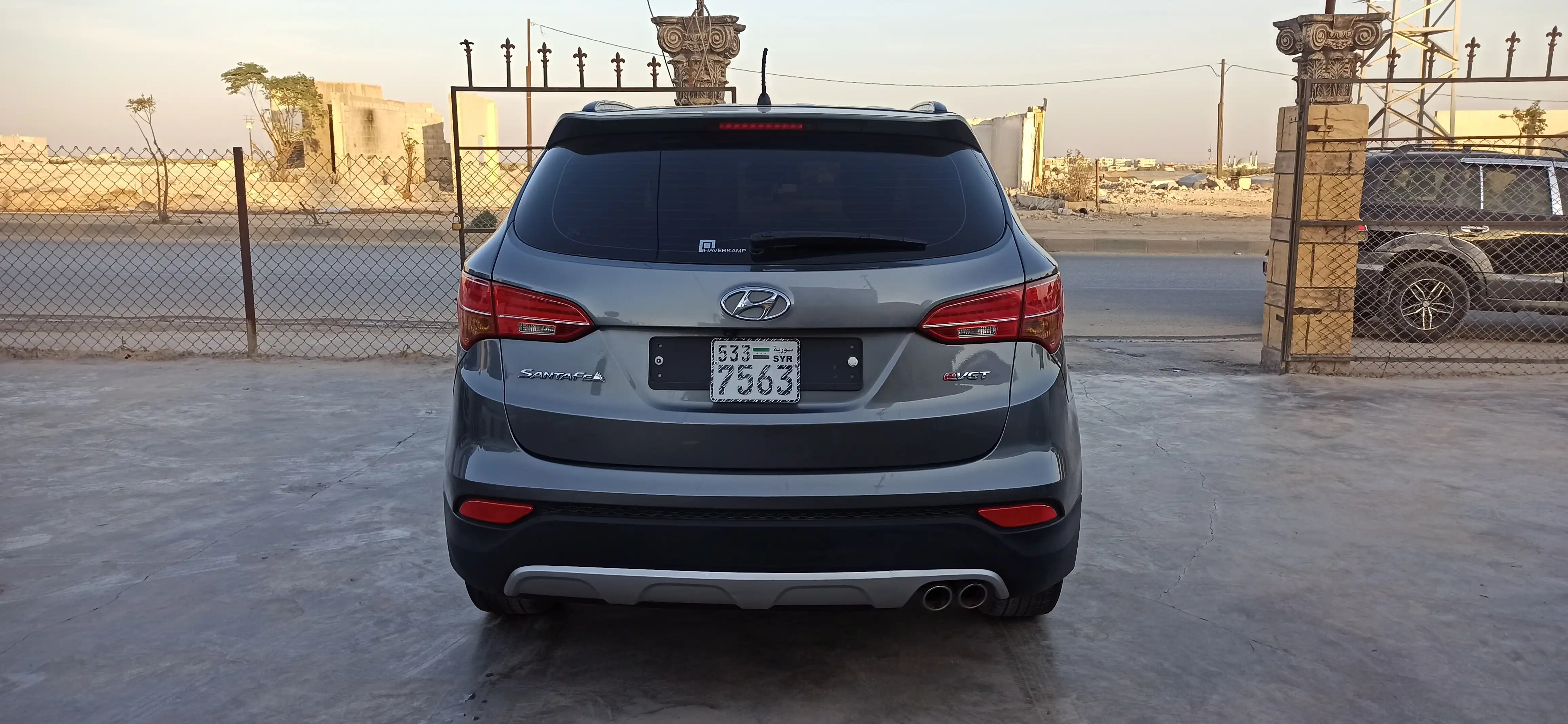 kilometrage car sale hyundai santa fe evgt suv used 2014 aleppo kd image