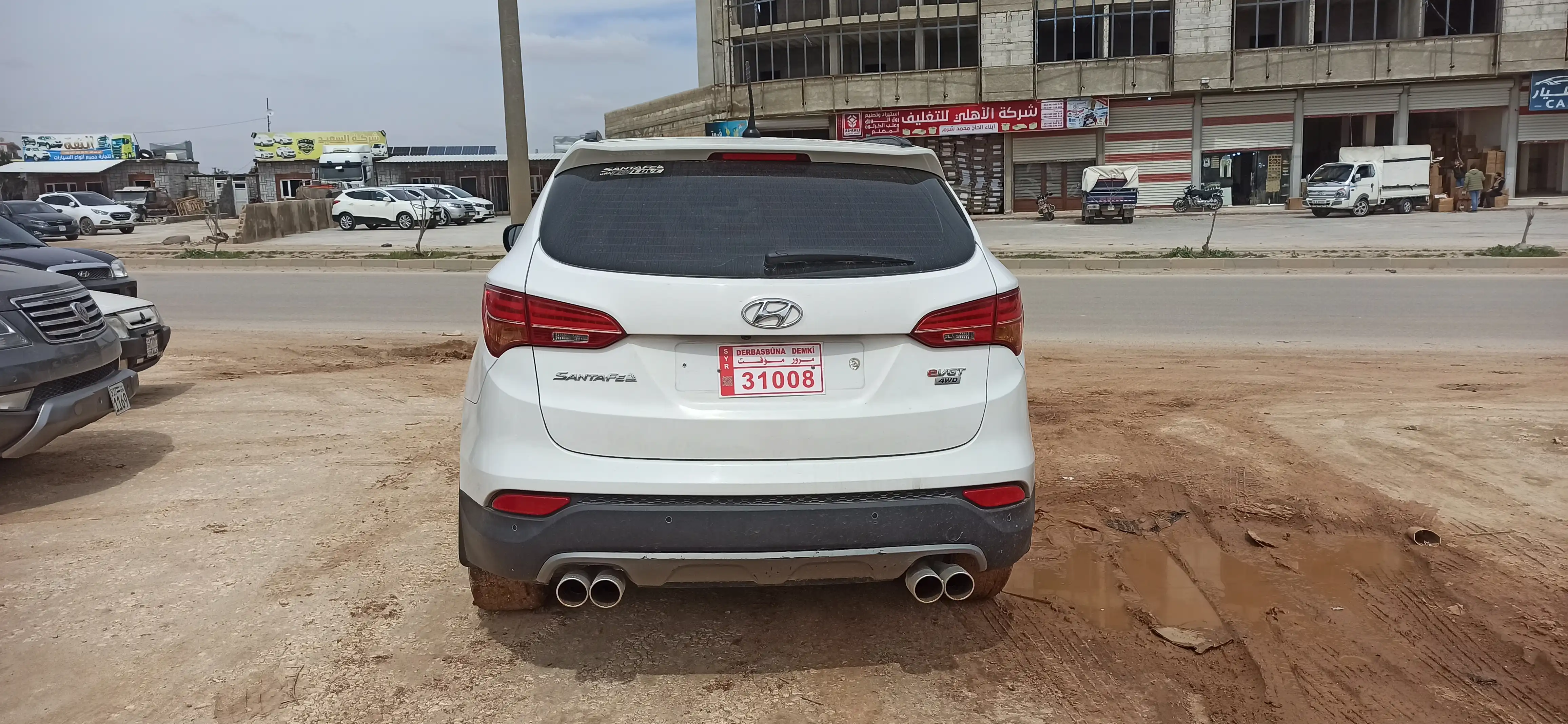 kilometrage car sale hyundai santa fe evgt suv used 2017 aleppo vd image