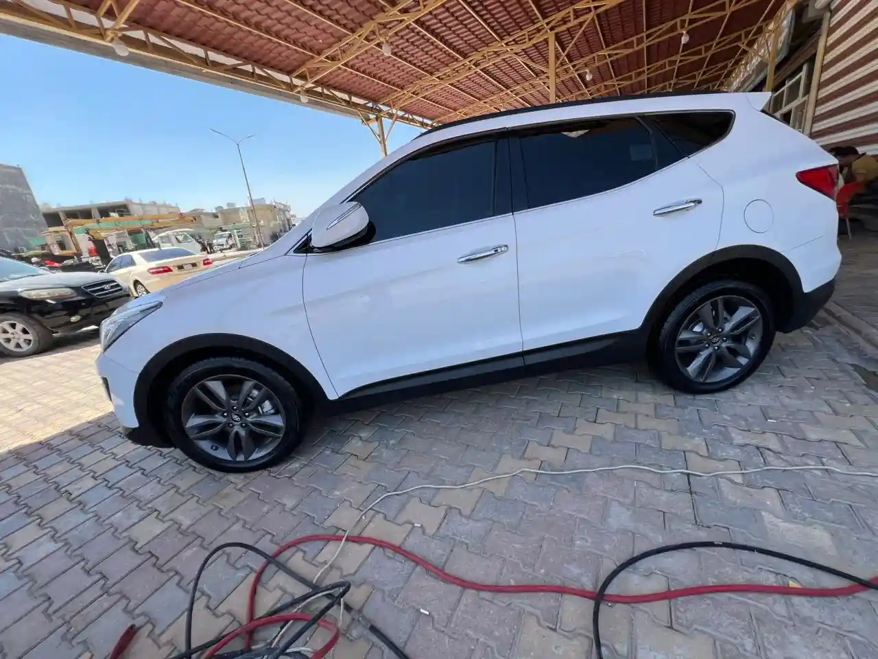 kilometrage car sale hyundai santa fe evgt suv 2014 aleppo wv image