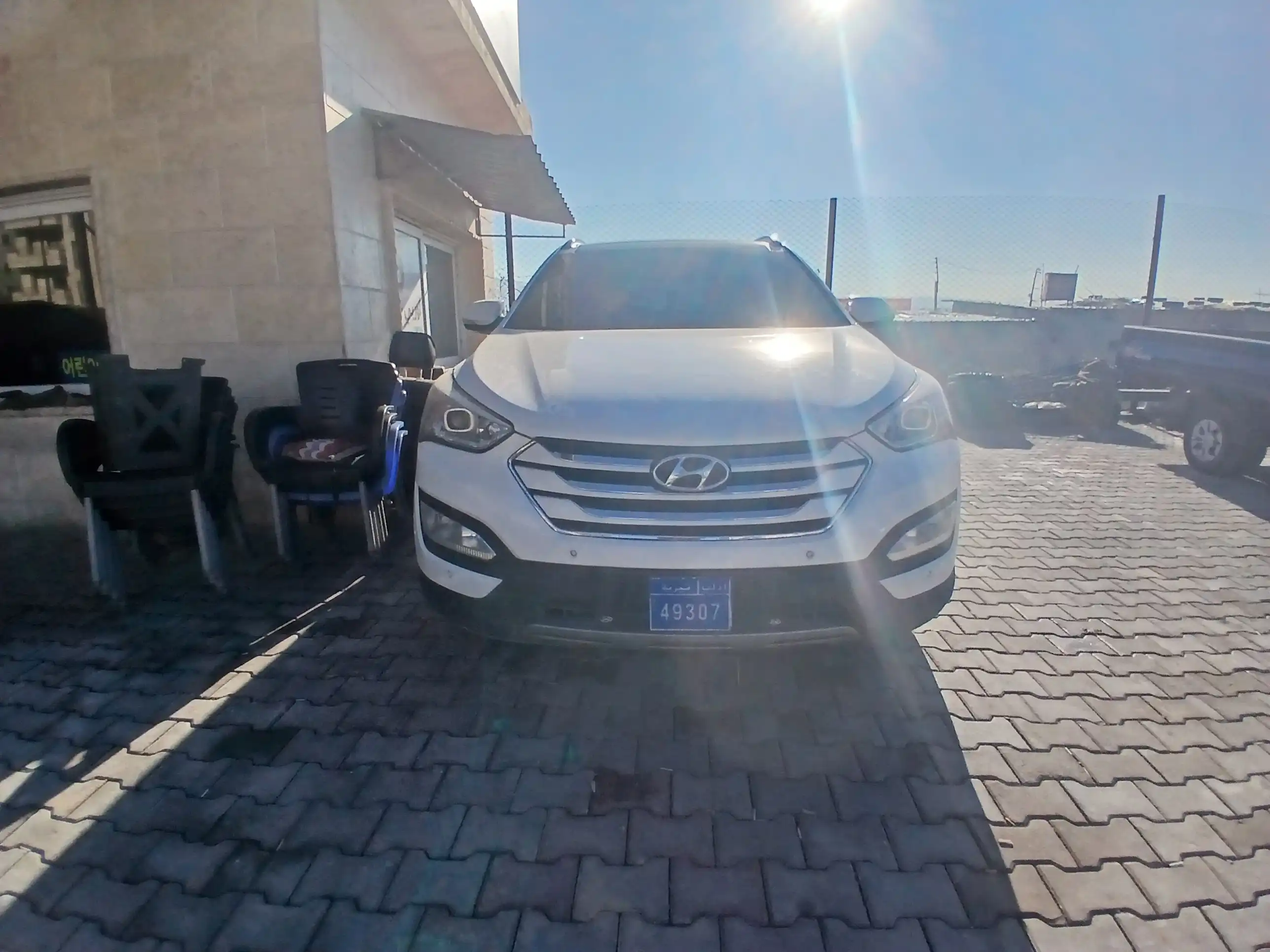 kilometrage car sale hyundai santa fe evgt suv 2015 aleppo ja image