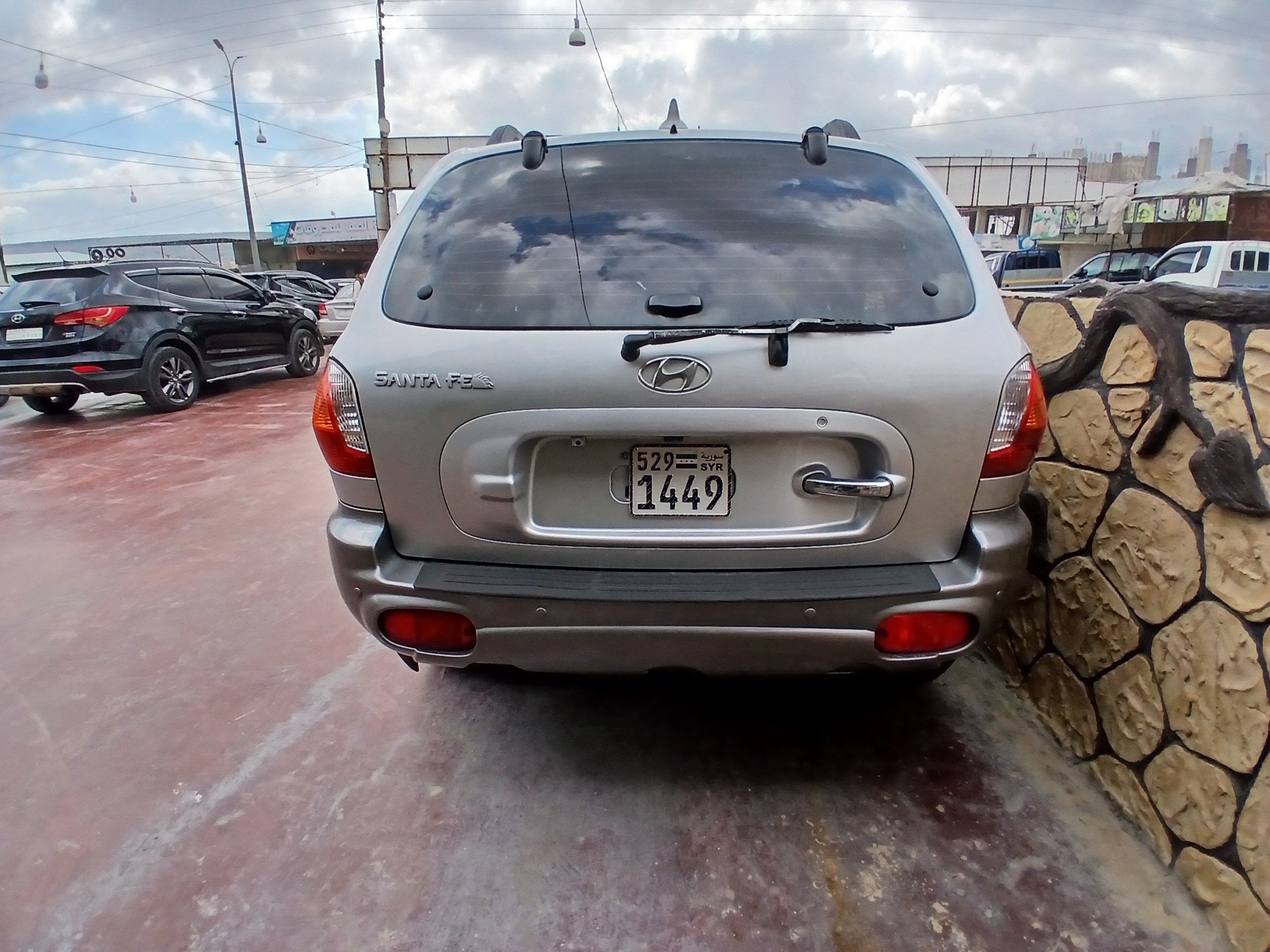 kilometrage car sale hyundai santa fe se suv used 2003 aleppo ff image