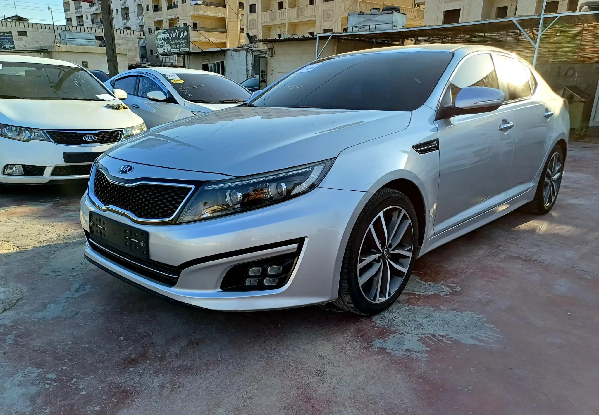 kilometrage car sale kia k5 standard sedan used 2014 aleppo ii image