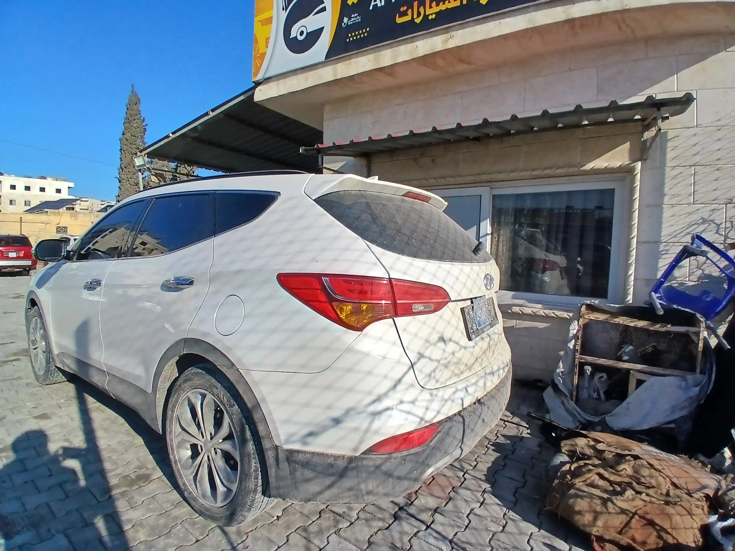 kilometrage car sale hyundai santa fe evgt suv 2015 aleppo ja image