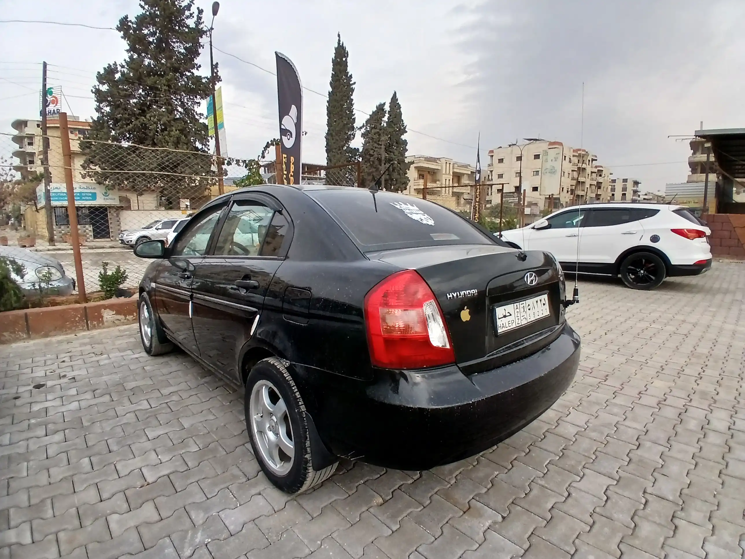 kilometrage car sale hyundai accent standard sedan used 2007 aleppo hi image